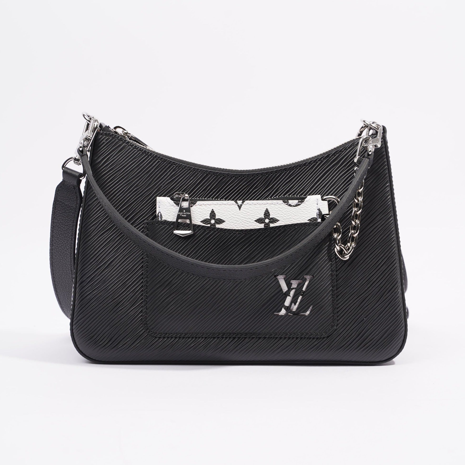 Louis Vuitton Womens Marelle Bag Black Epi Leather
