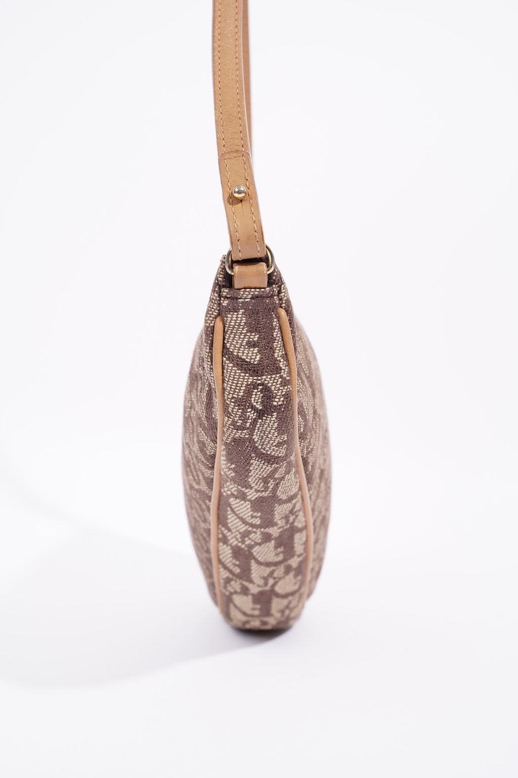 Christian Dior Womens Vintage Saddle Pochette Brown Canvas