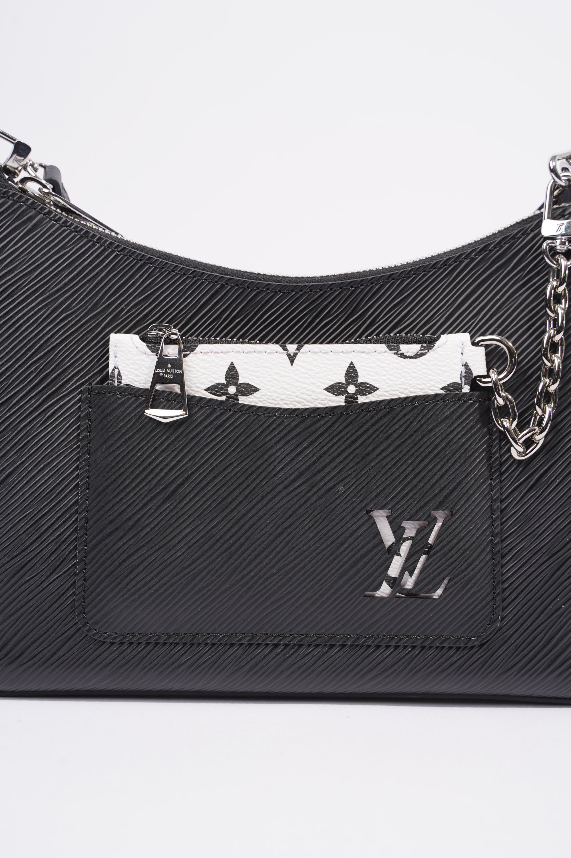 Louis Vuitton Womens Marelle Bag Black Epi Leather