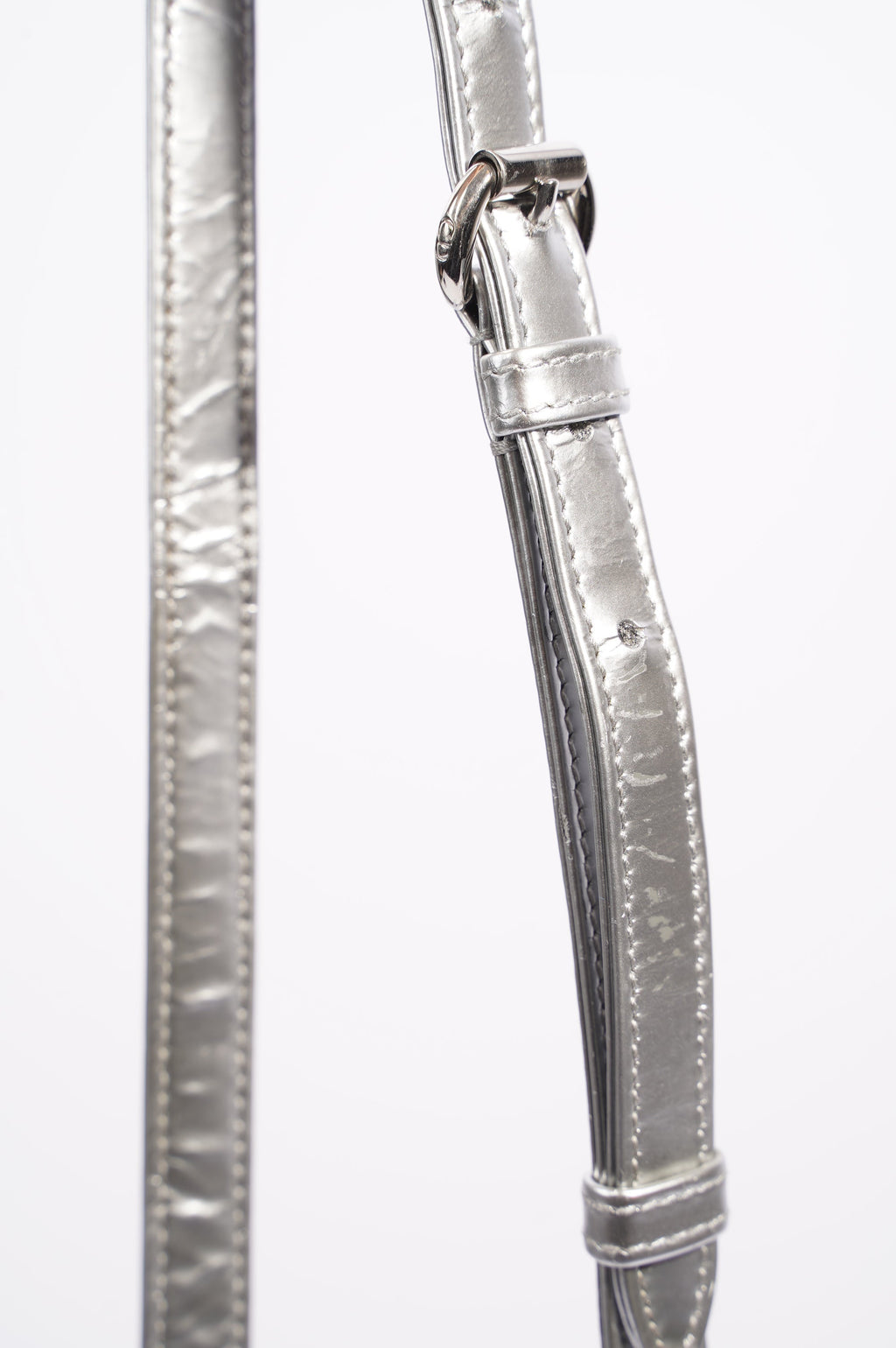 Christian Dior Womens Lady Dior Silver Python Mini