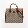 Gucci Womens Top Handle GG Tote Supreme Small