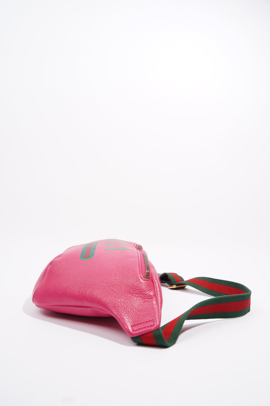 Gucci Womens Logo Belt Bag Pink Leather