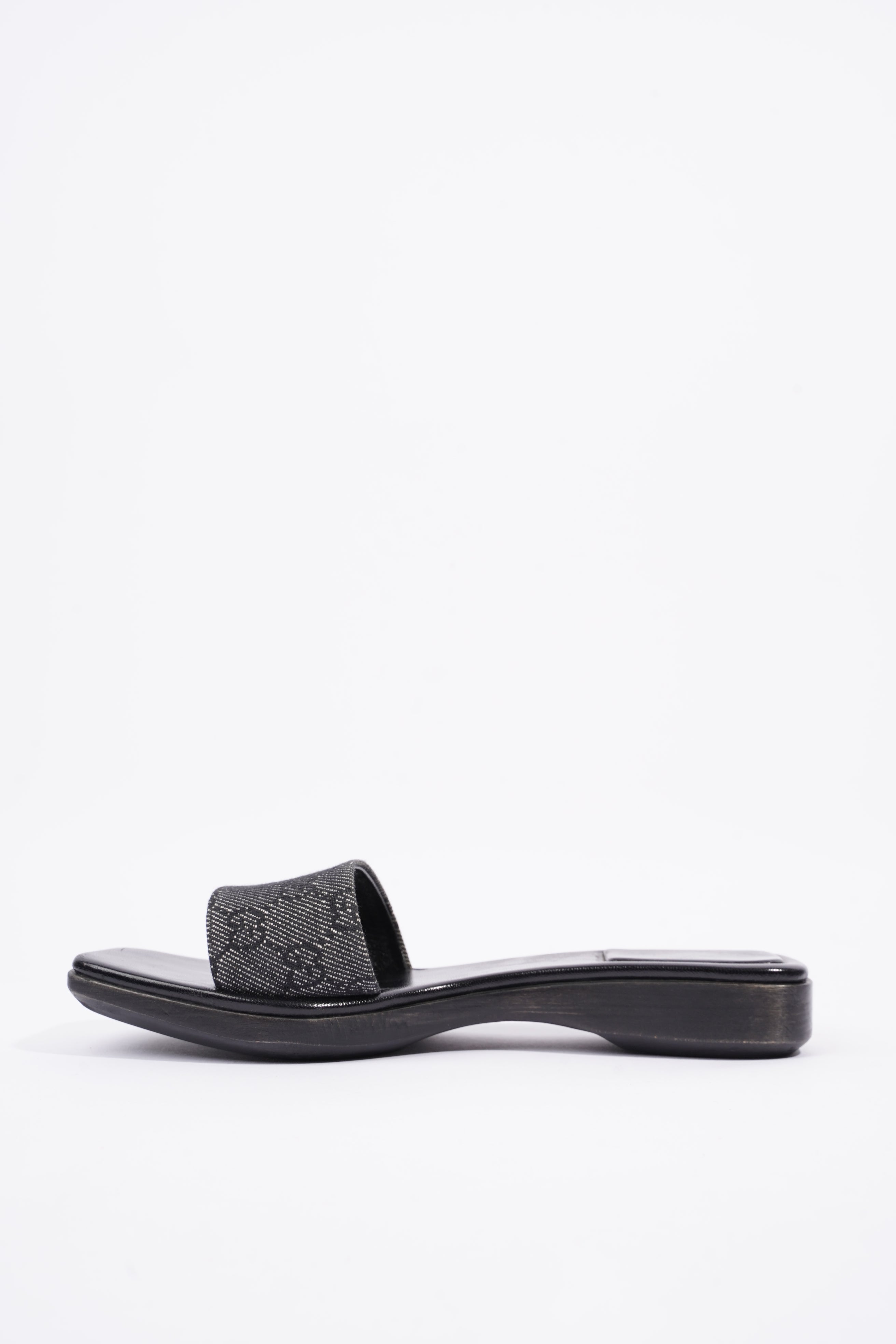 Gucci Womens GG Monogram Clog Black EU 37.5 / UK 4.5