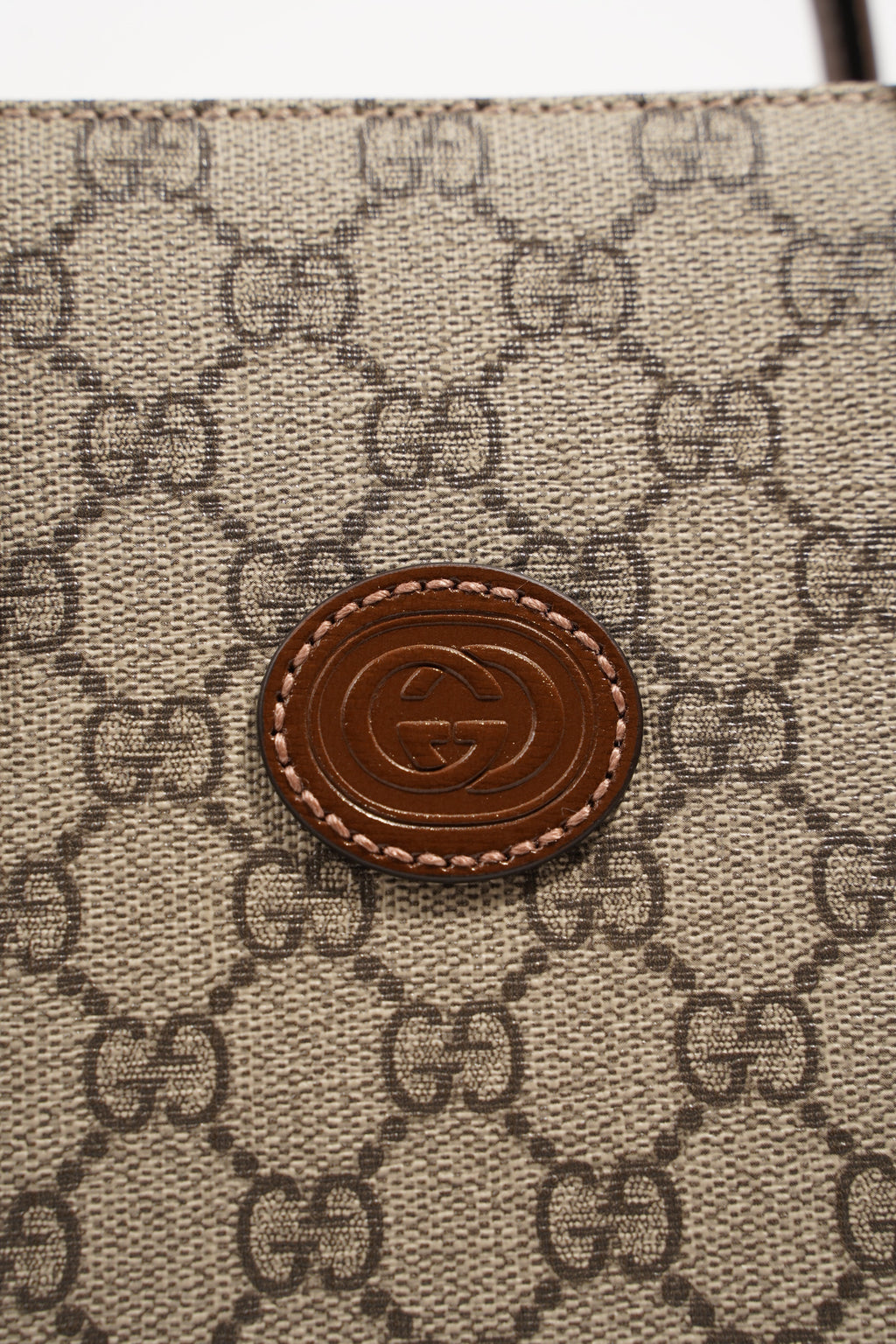 Gucci Womens Top Handle GG Tote Supreme Small