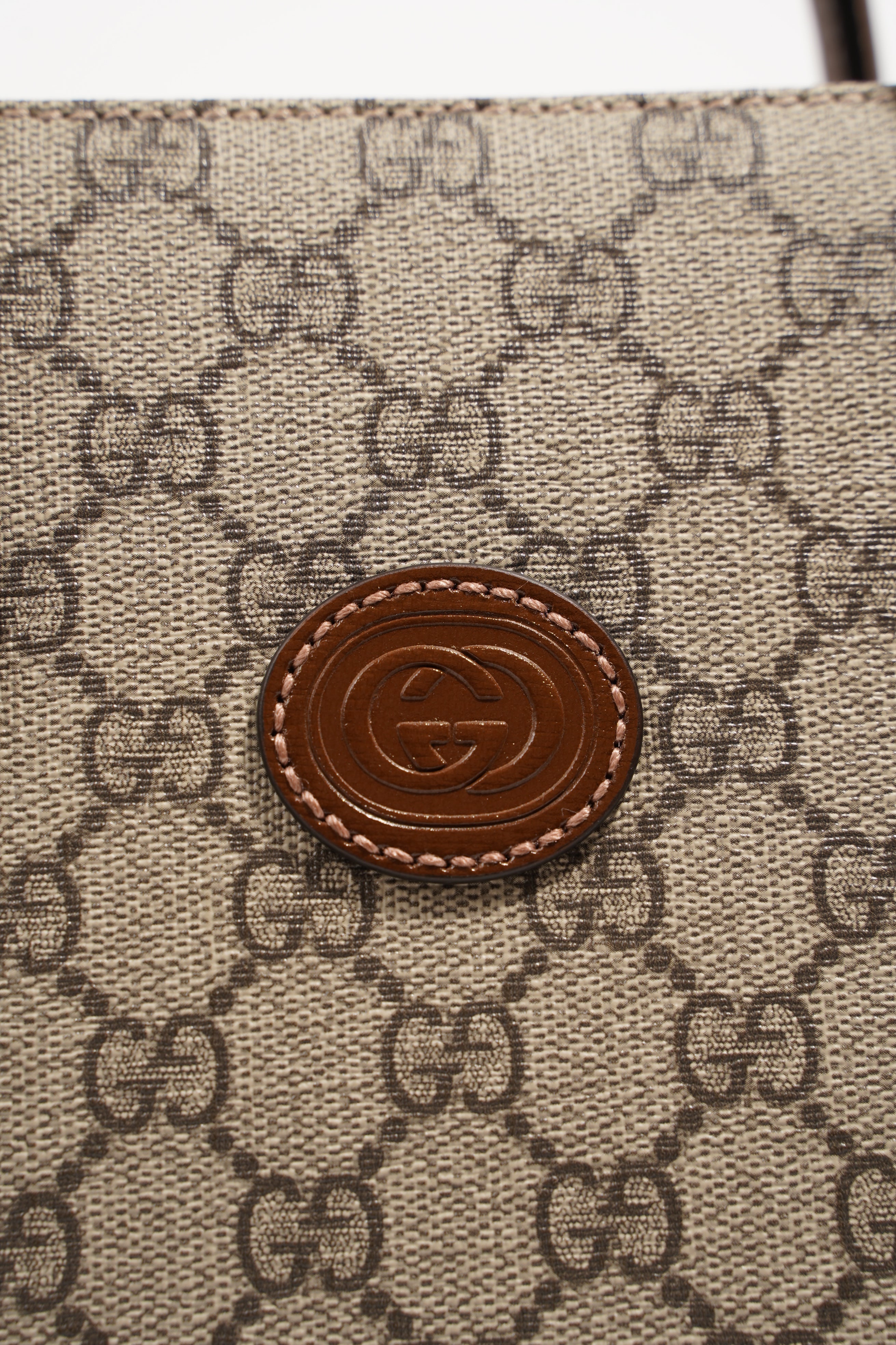 Gucci Womens Top Handle GG Tote Supreme Small