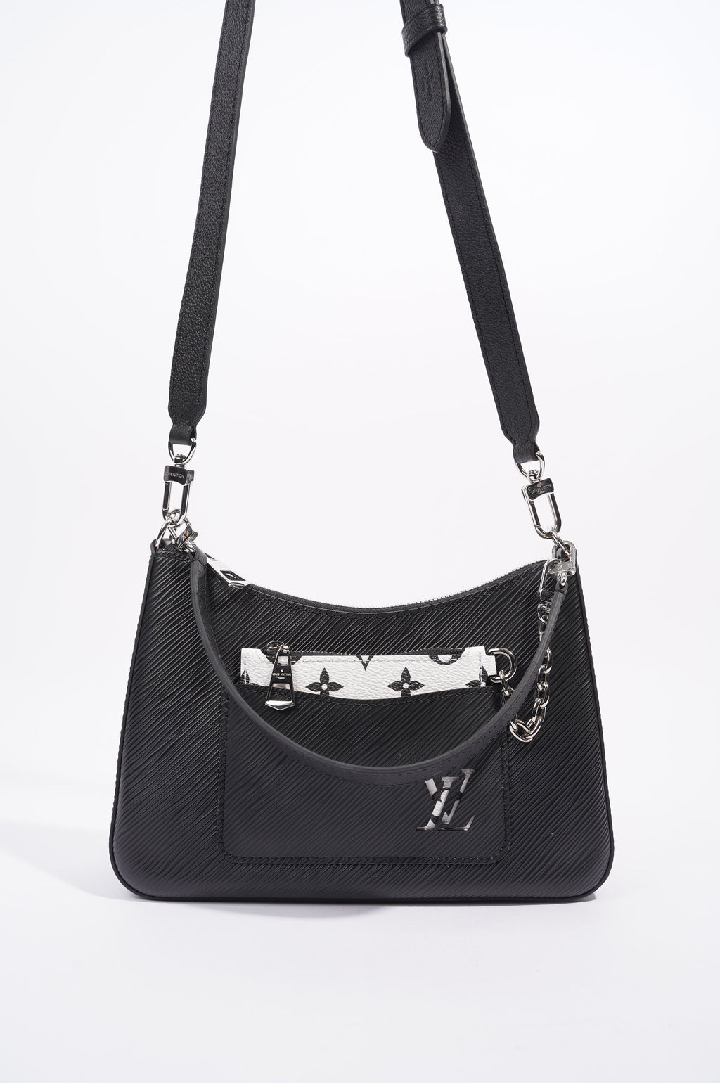 Louis Vuitton Womens Marelle Bag Black Epi Leather