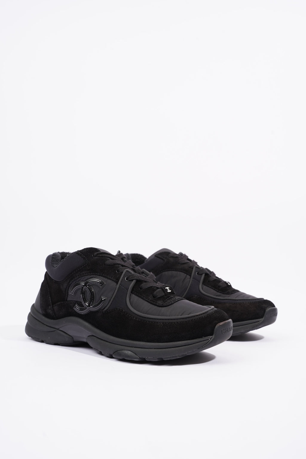 Chanel Womens Runners Black EU 38.5 / UK  5.5
