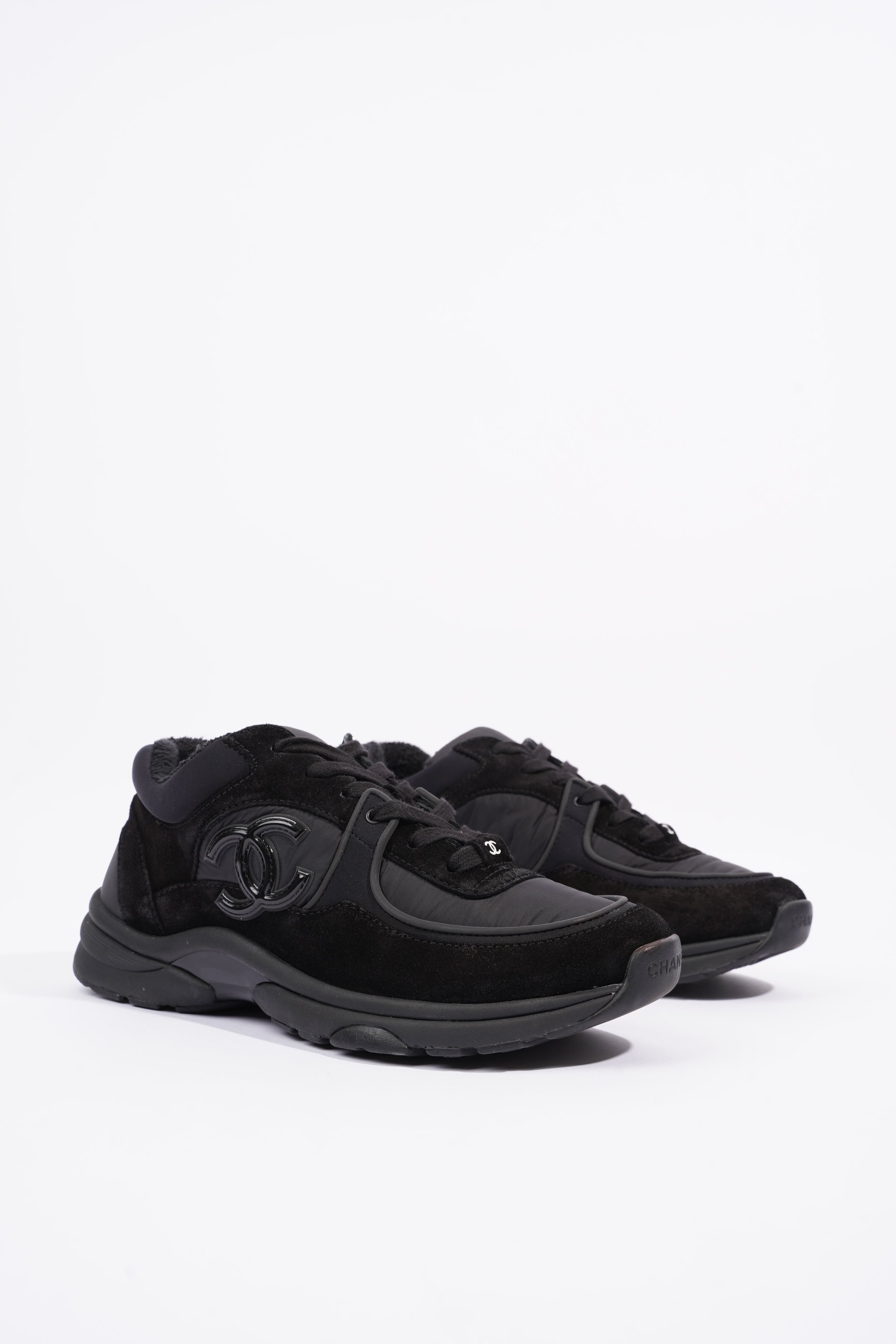Chanel Womens Runners Black EU 38.5 / UK  5.5
