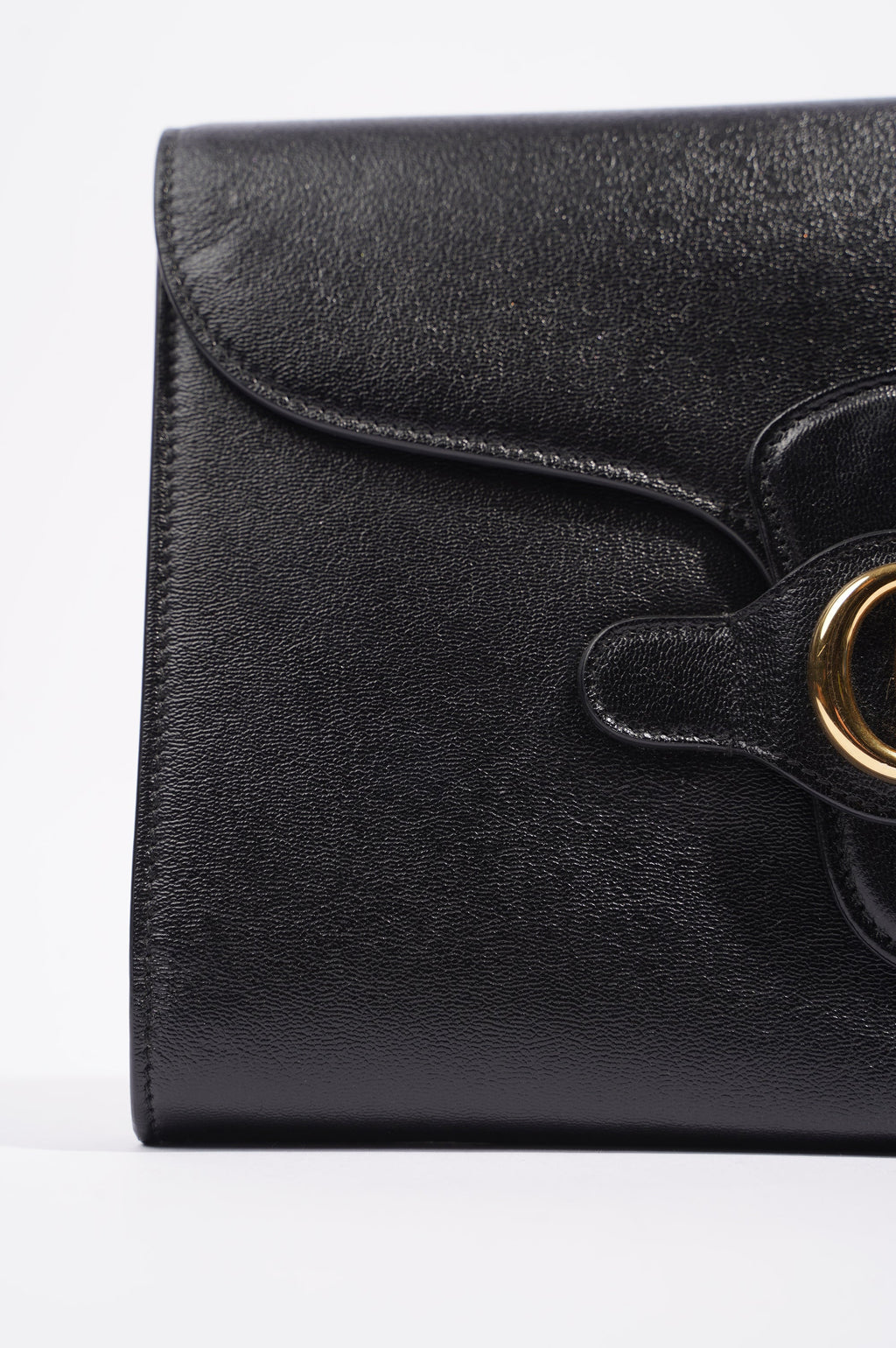 Gucci Womens Marmont Clutch Bag Black / Gold