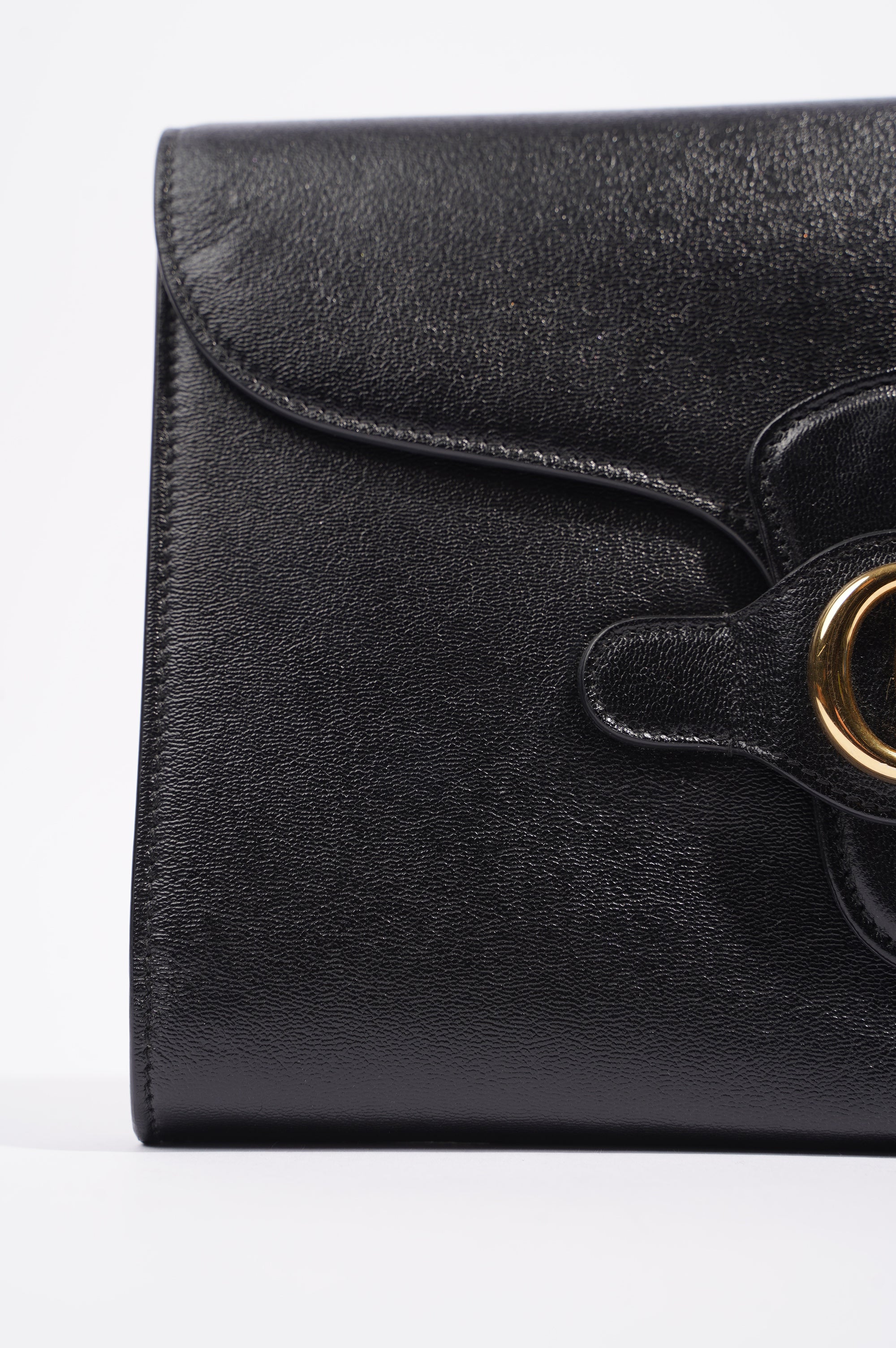 Gucci Womens Marmont Clutch Bag Black / Gold