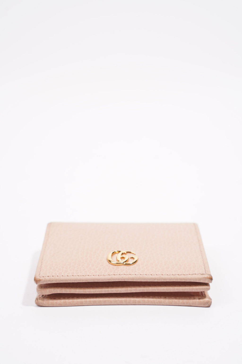 Gucci Womens Card Case GG Marmont Nude