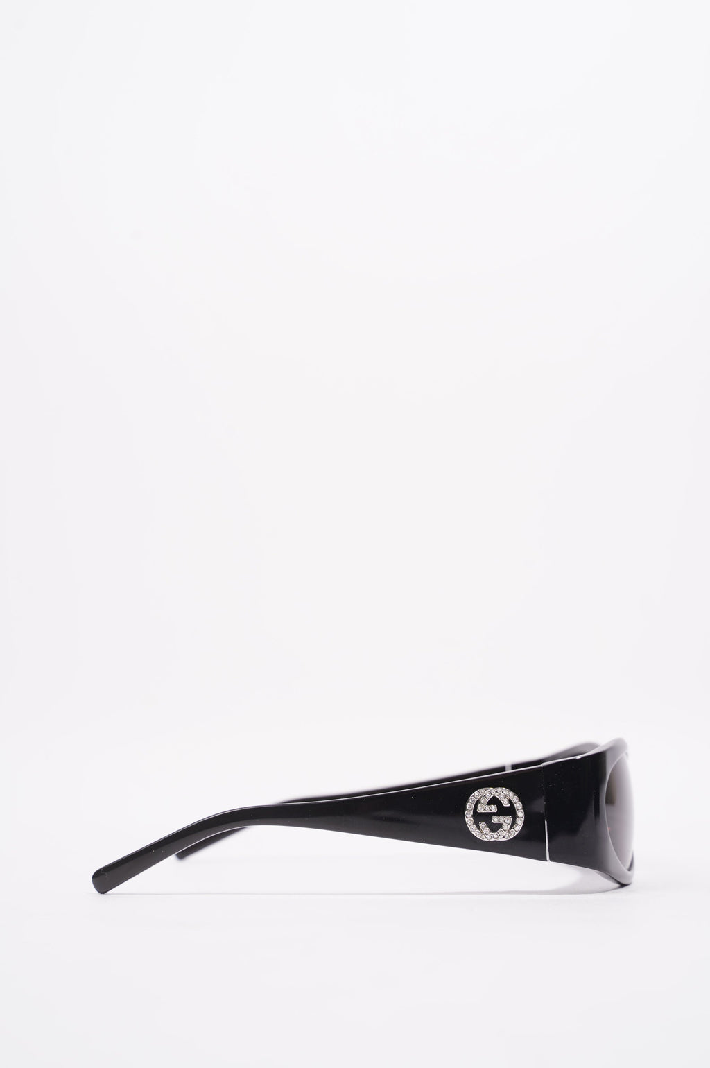 Gucci Womens Interlocking 90's Sunglasses Black Acetate 120