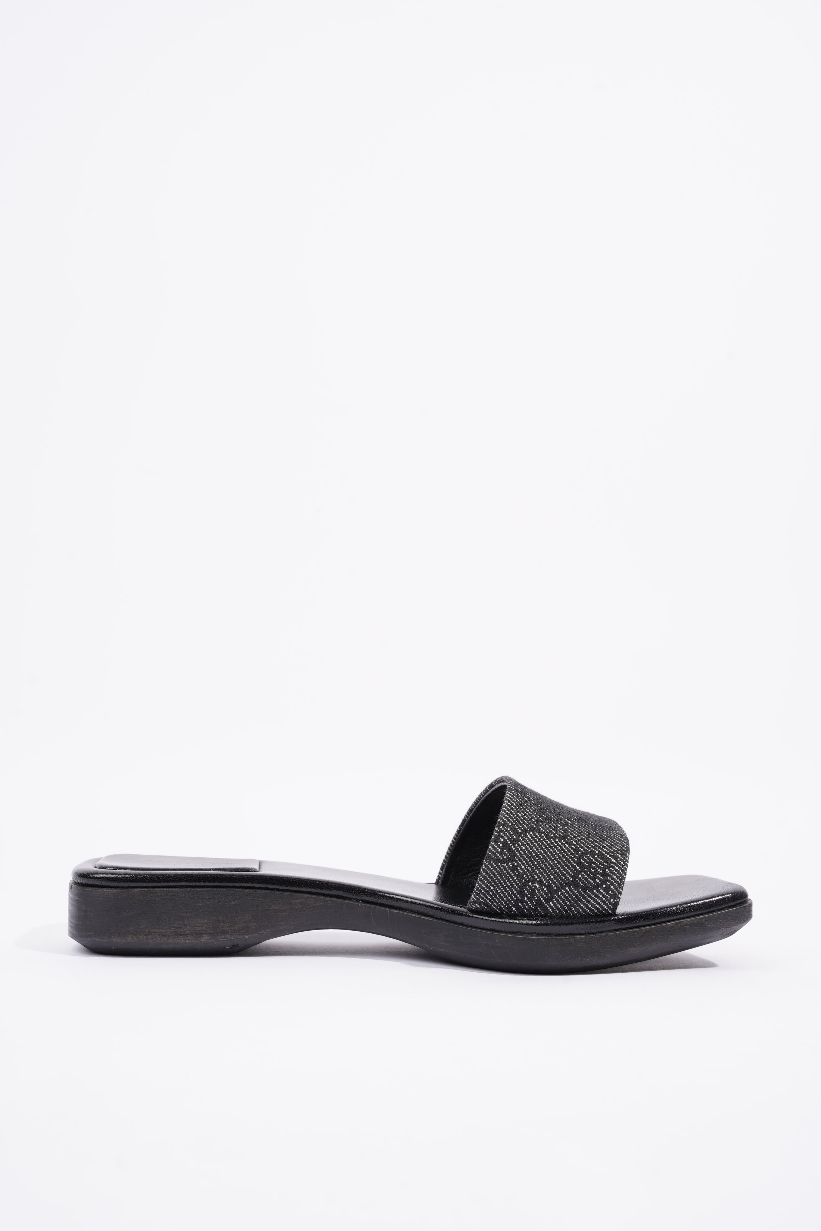 Gucci Womens GG Monogram Clog Black EU 37.5 / UK 4.5