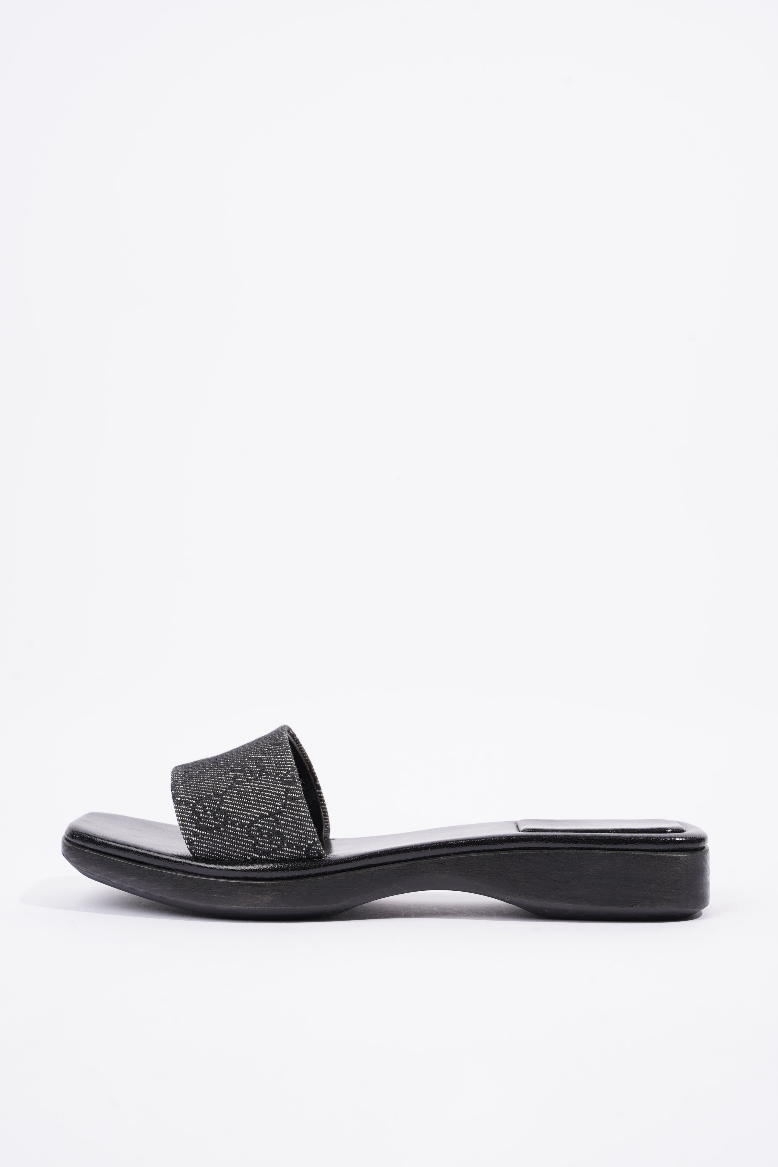 Gucci Womens GG Monogram Clog Black EU 37.5 / UK 4.5