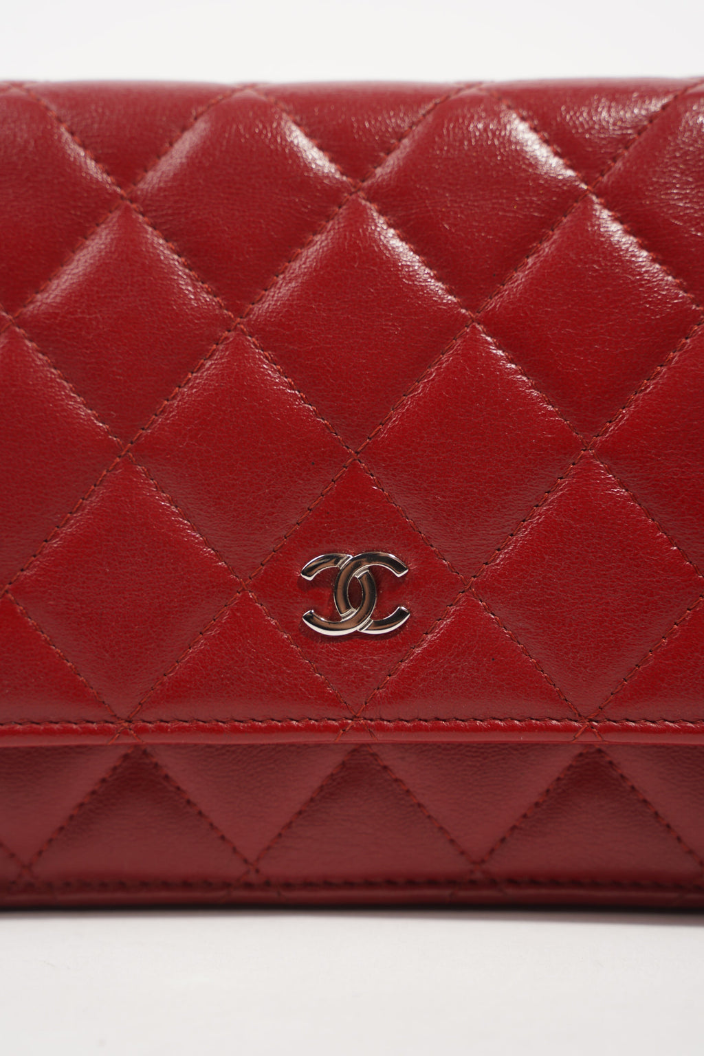 Chanel Womens Wallet On Chain Burgundy