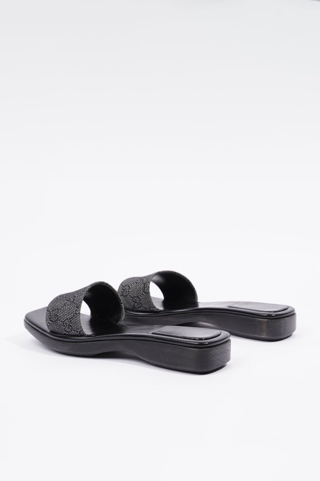 Gucci Womens GG Monogram Clog Black EU 37.5 / UK 4.5