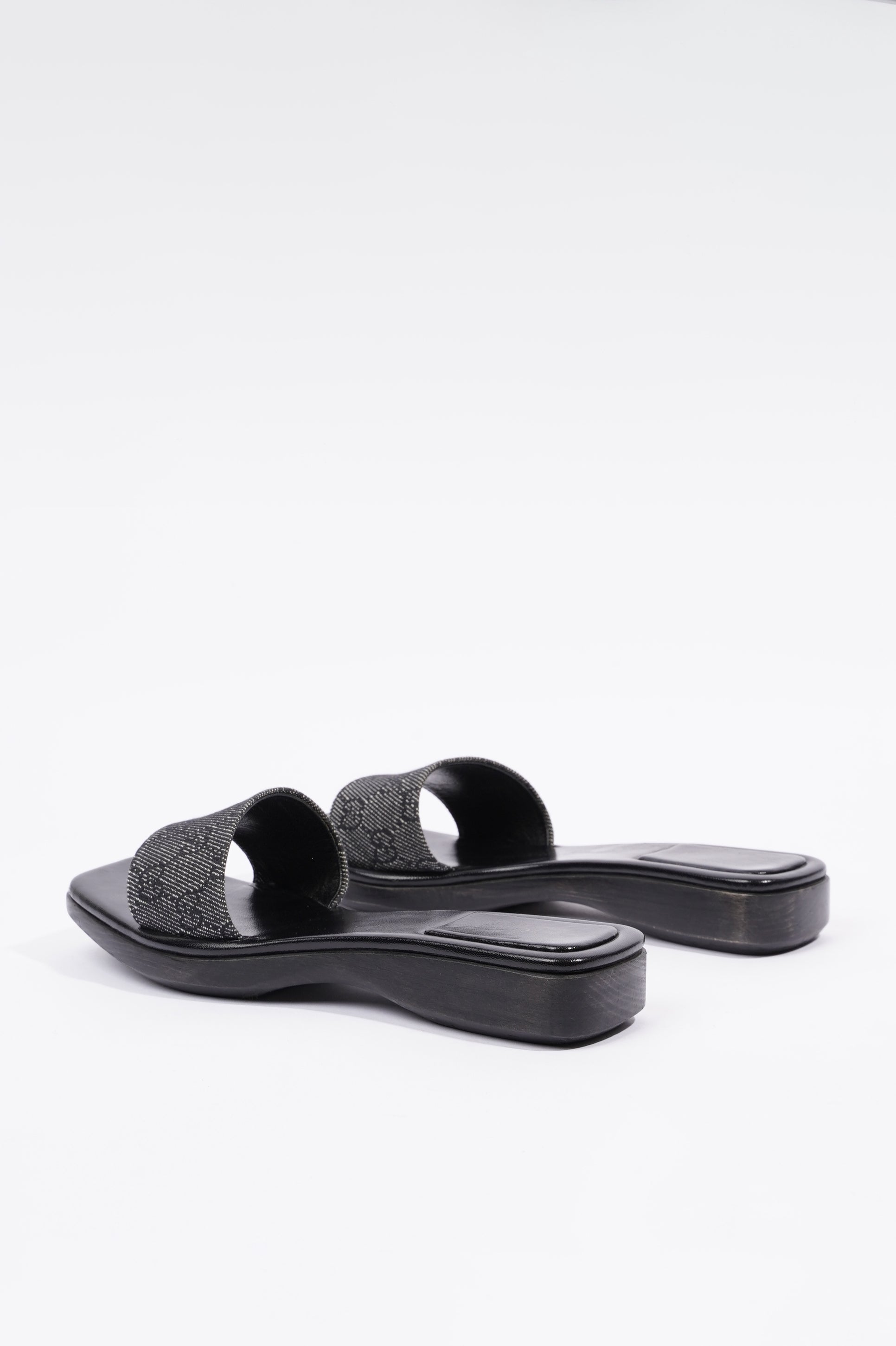 Gucci Womens GG Monogram Clog Black EU 37.5 / UK 4.5