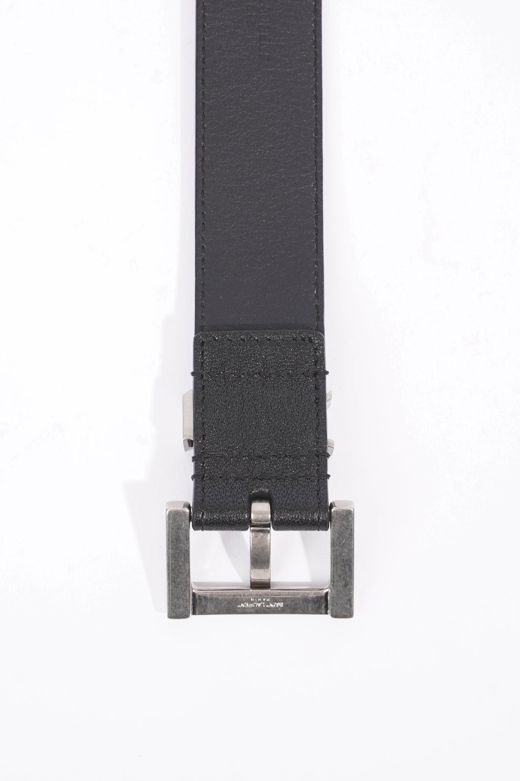 Saint Laurent Womens YSL Logo Belt Black 90cm