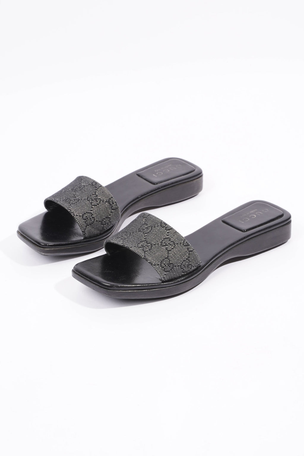 Gucci Womens GG Monogram Clog Black EU 37.5 / UK 4.5
