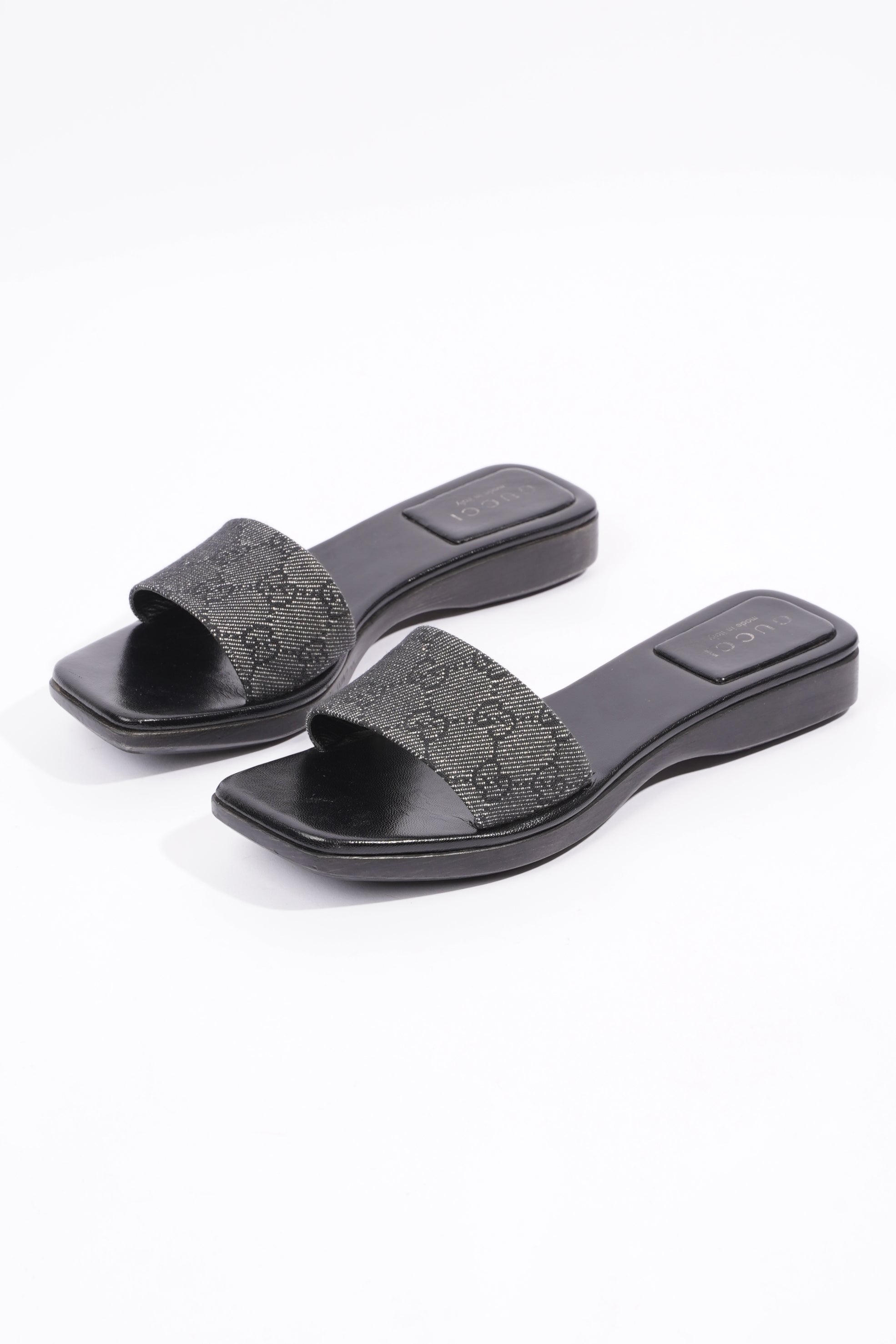 Gucci Womens GG Monogram Clog Black EU 37.5 / UK 4.5
