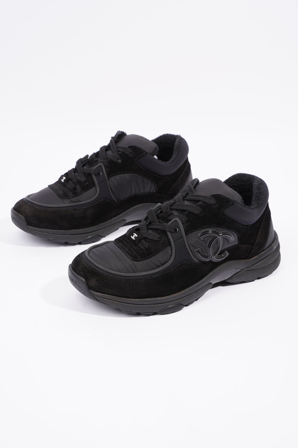 Chanel Womens Runners Black EU 38.5 / UK  5.5