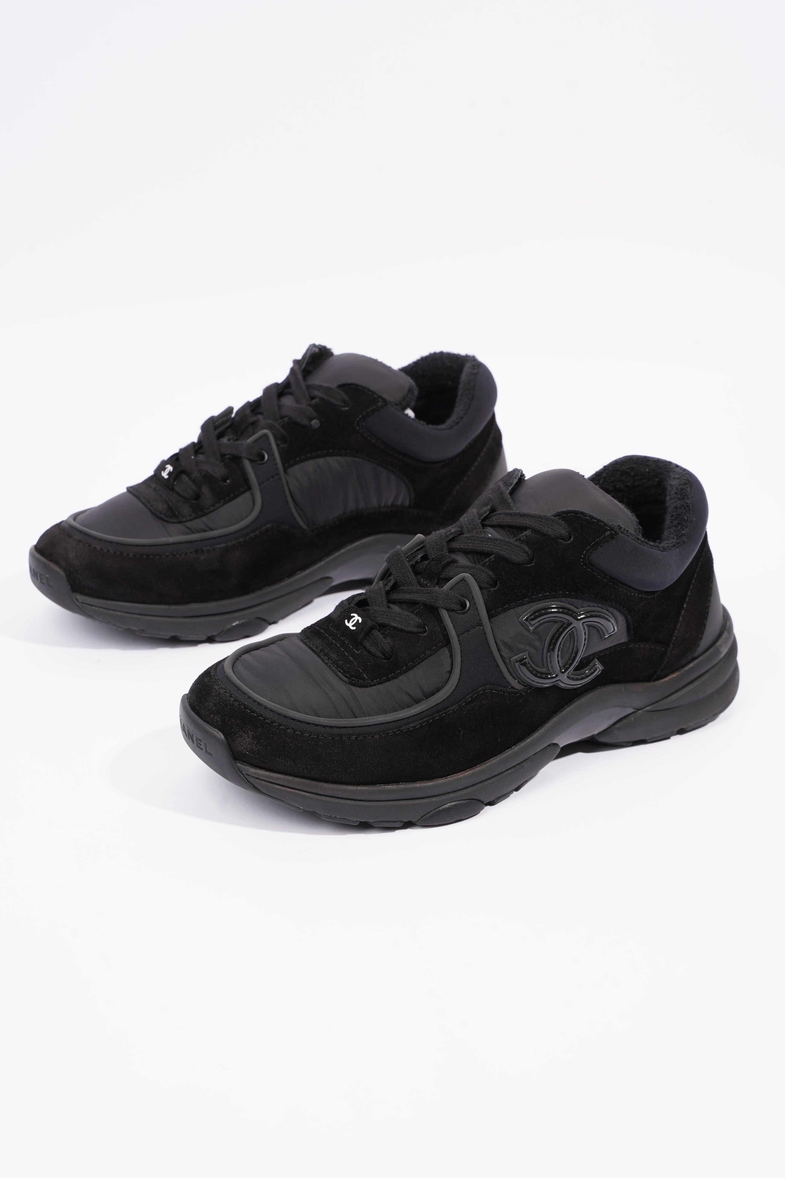 Chanel Womens Runners Black EU 38.5 / UK  5.5