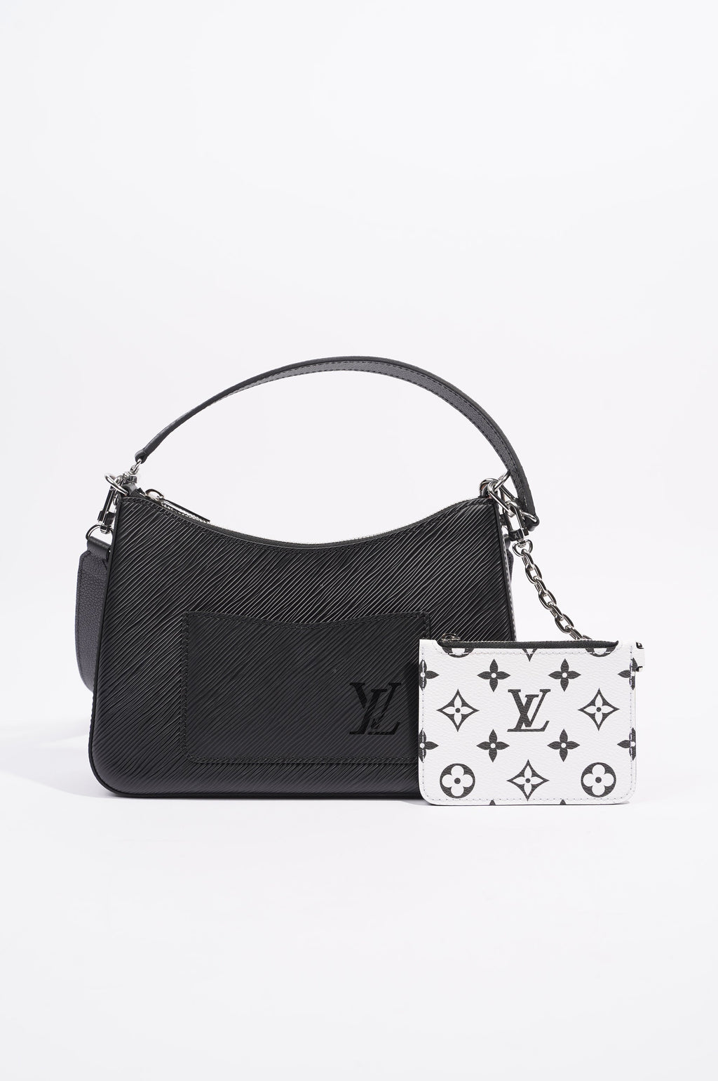 Louis Vuitton Womens Marelle Bag Black Epi Leather