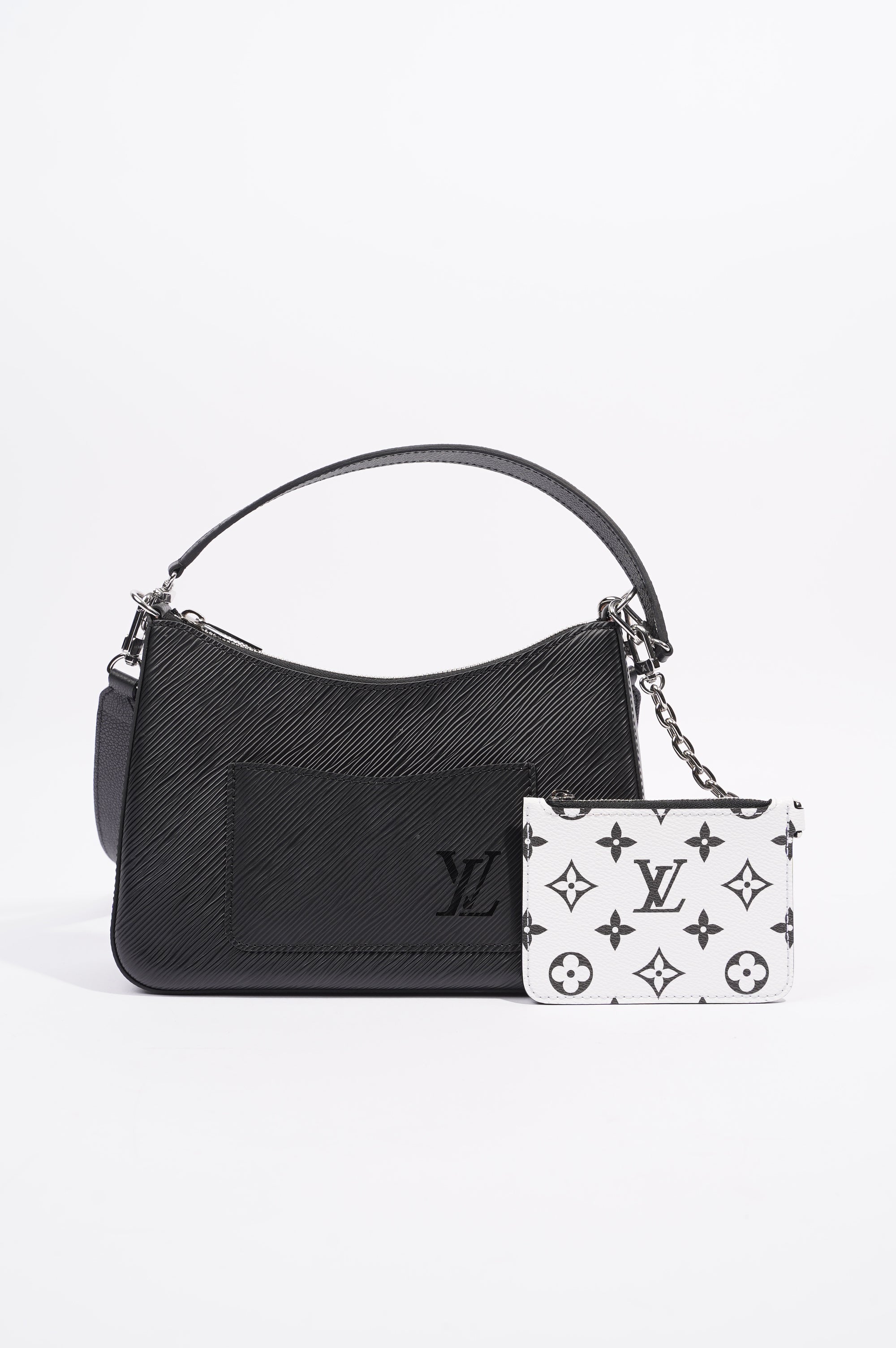 Louis Vuitton Womens Marelle Bag Black Epi Leather