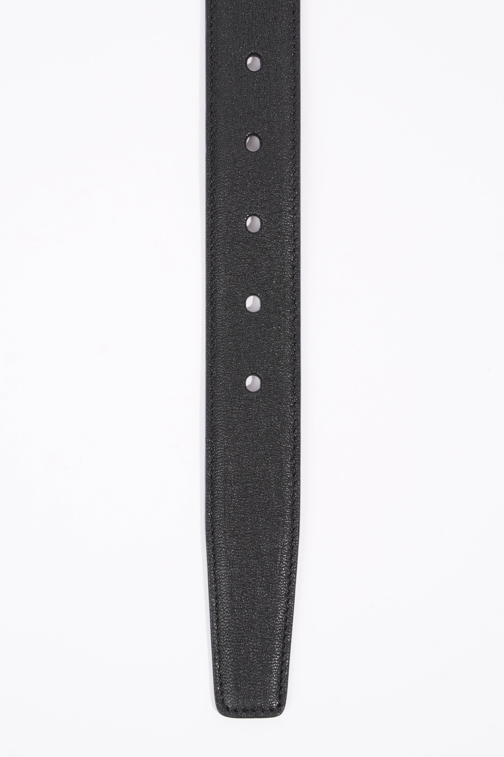 Saint Laurent Womens YSL Logo Belt Black 90cm