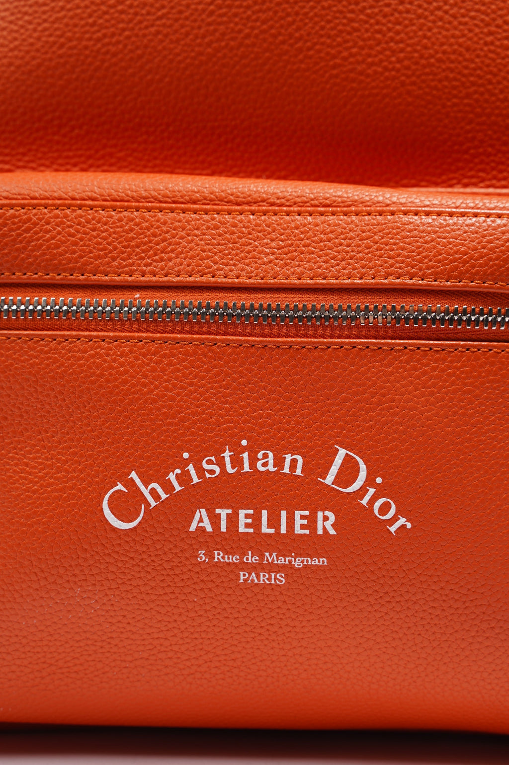 Christian Dior Atelier Backpack Orange Leather