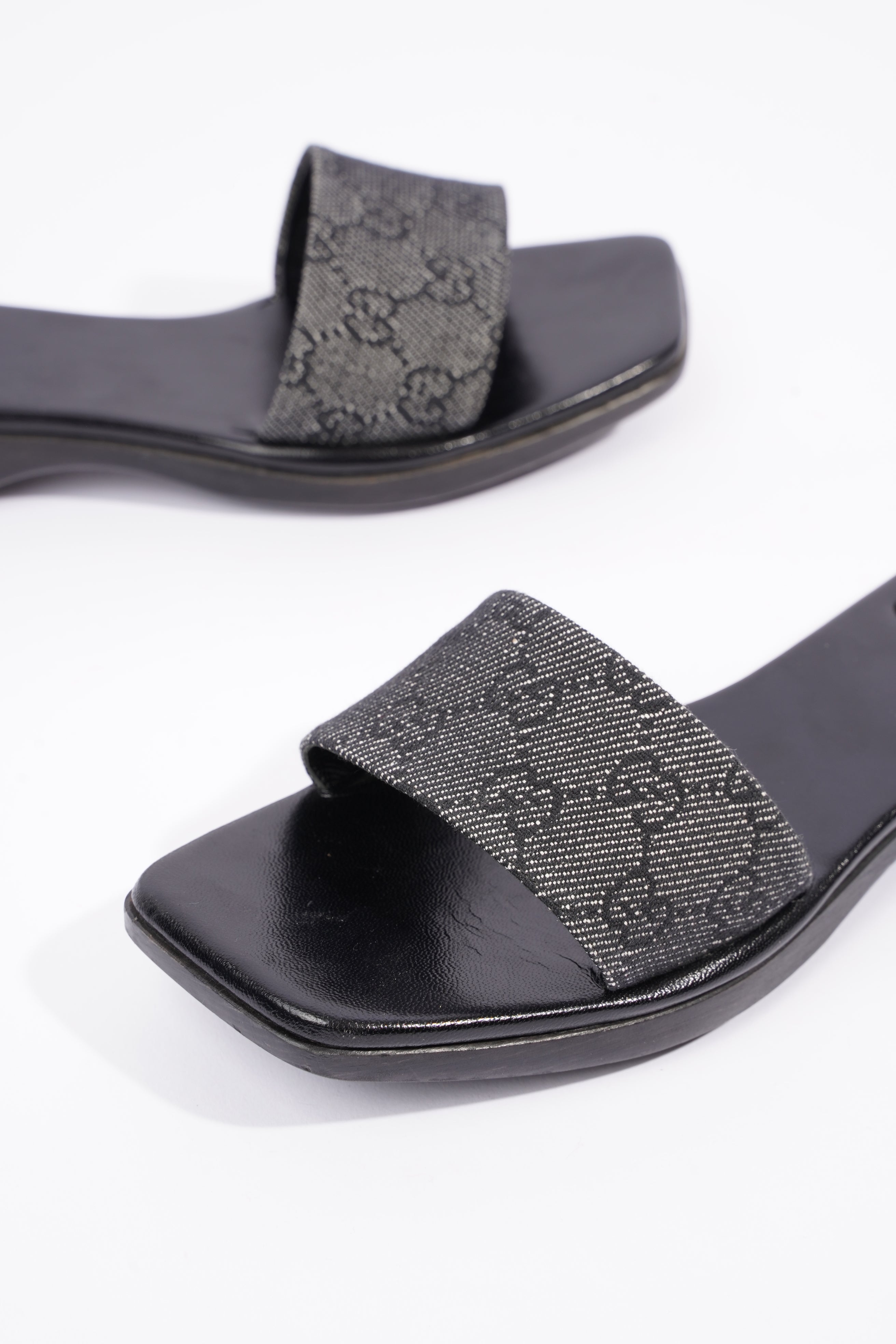 Gucci Womens GG Monogram Clog Black EU 37.5 / UK 4.5