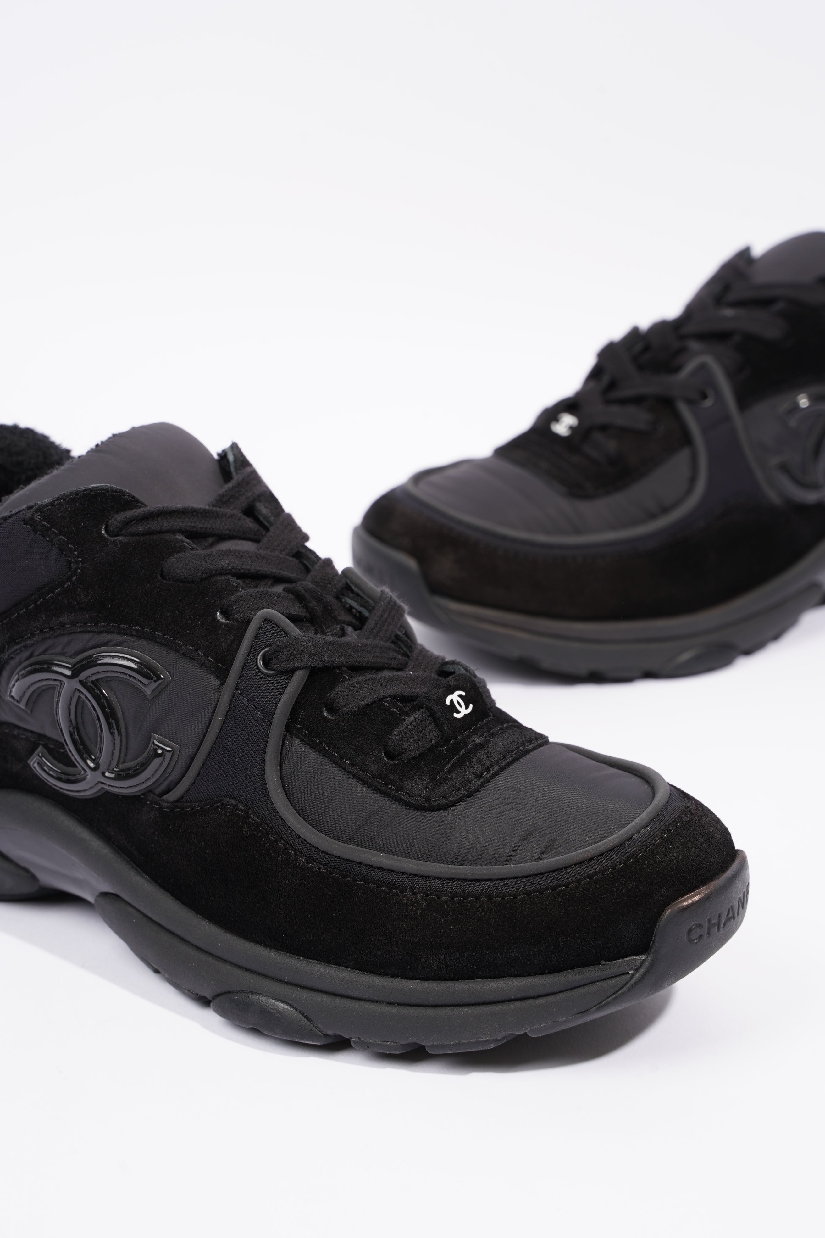 Chanel Womens Runners Black EU 38.5 / UK  5.5
