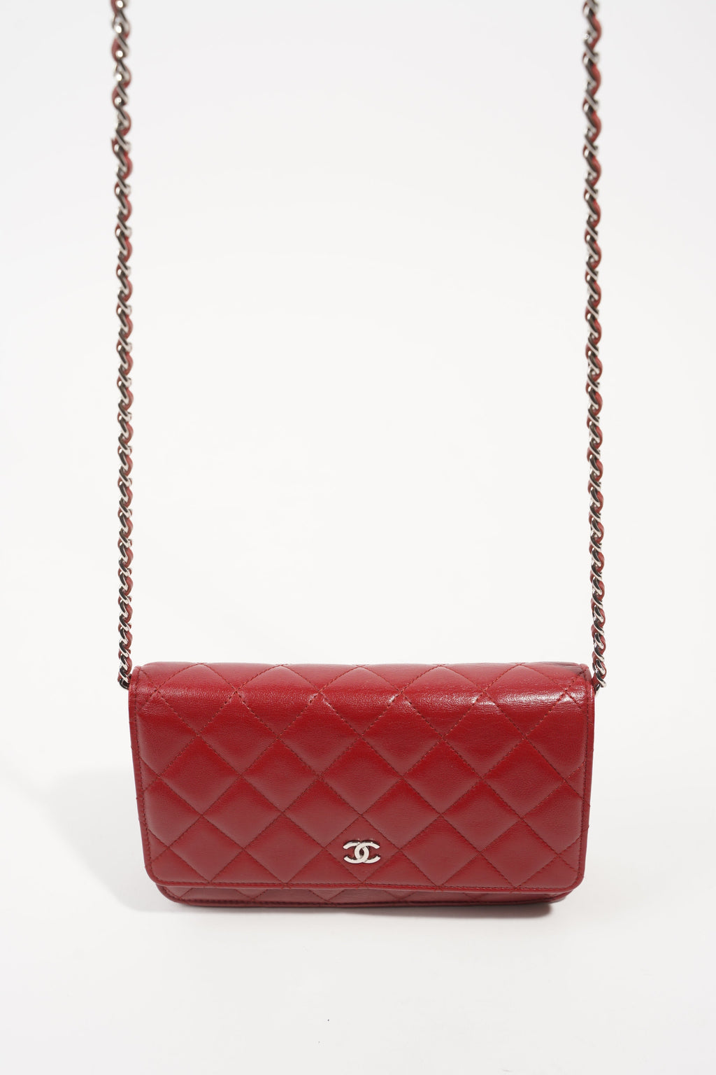 Chanel Womens Wallet On Chain Burgundy