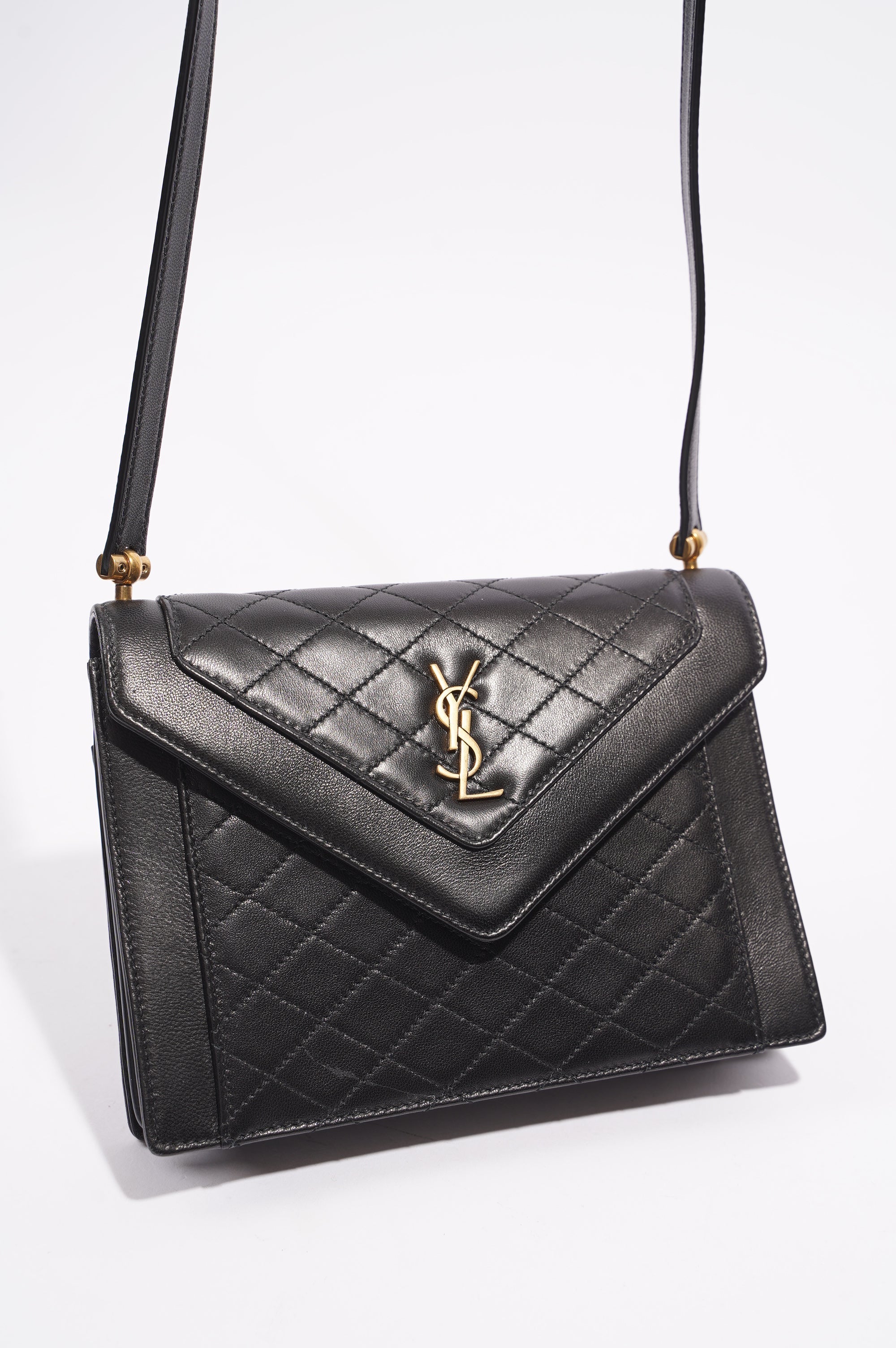 Saint Laurent Womens Gaby Satchel Black Mini