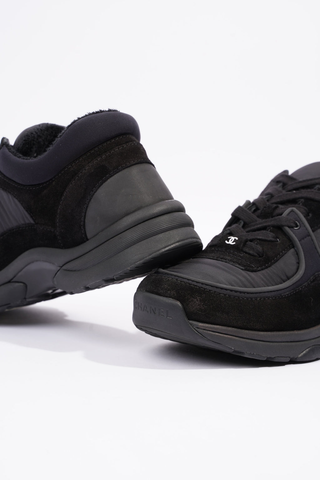 Chanel Womens Runners Black EU 38.5 / UK  5.5