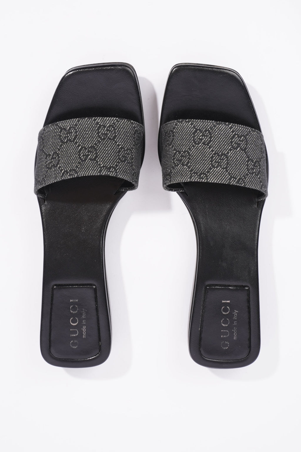Gucci Womens GG Monogram Clog Black EU 37.5 / UK 4.5