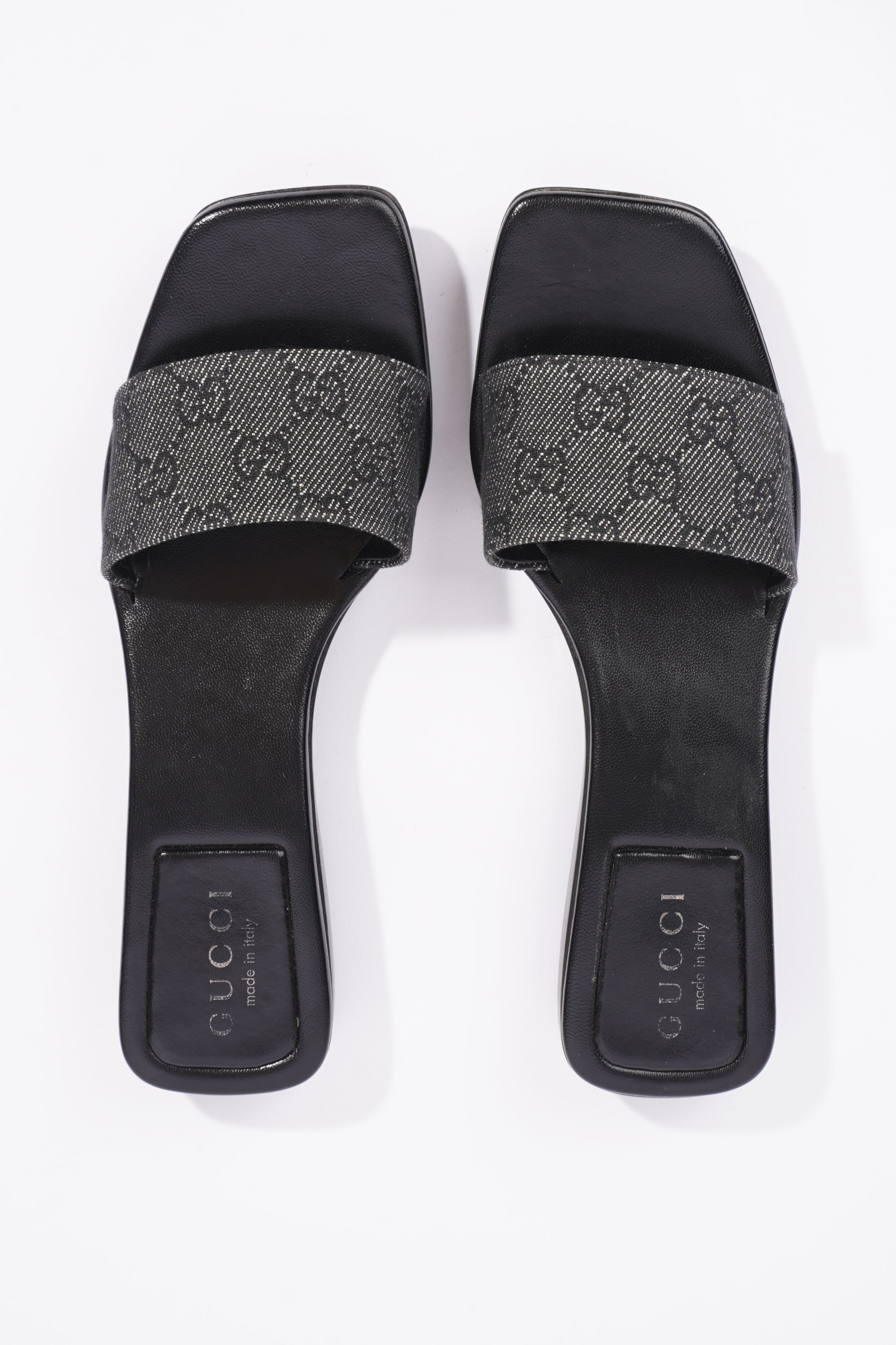 Gucci Womens GG Monogram Clog Black EU 37.5 / UK 4.5