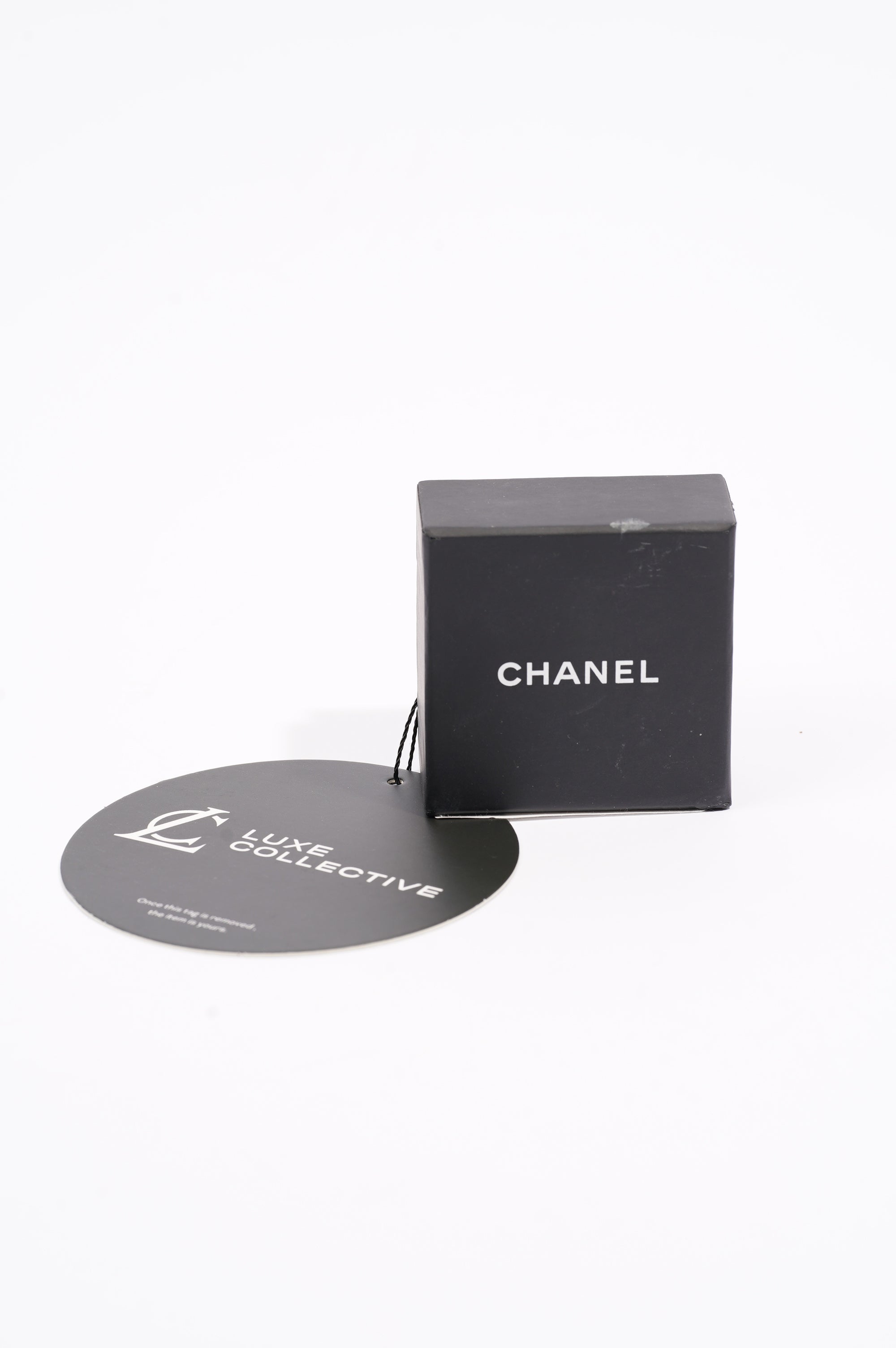 Chanel Womens CC Earrings Silver
