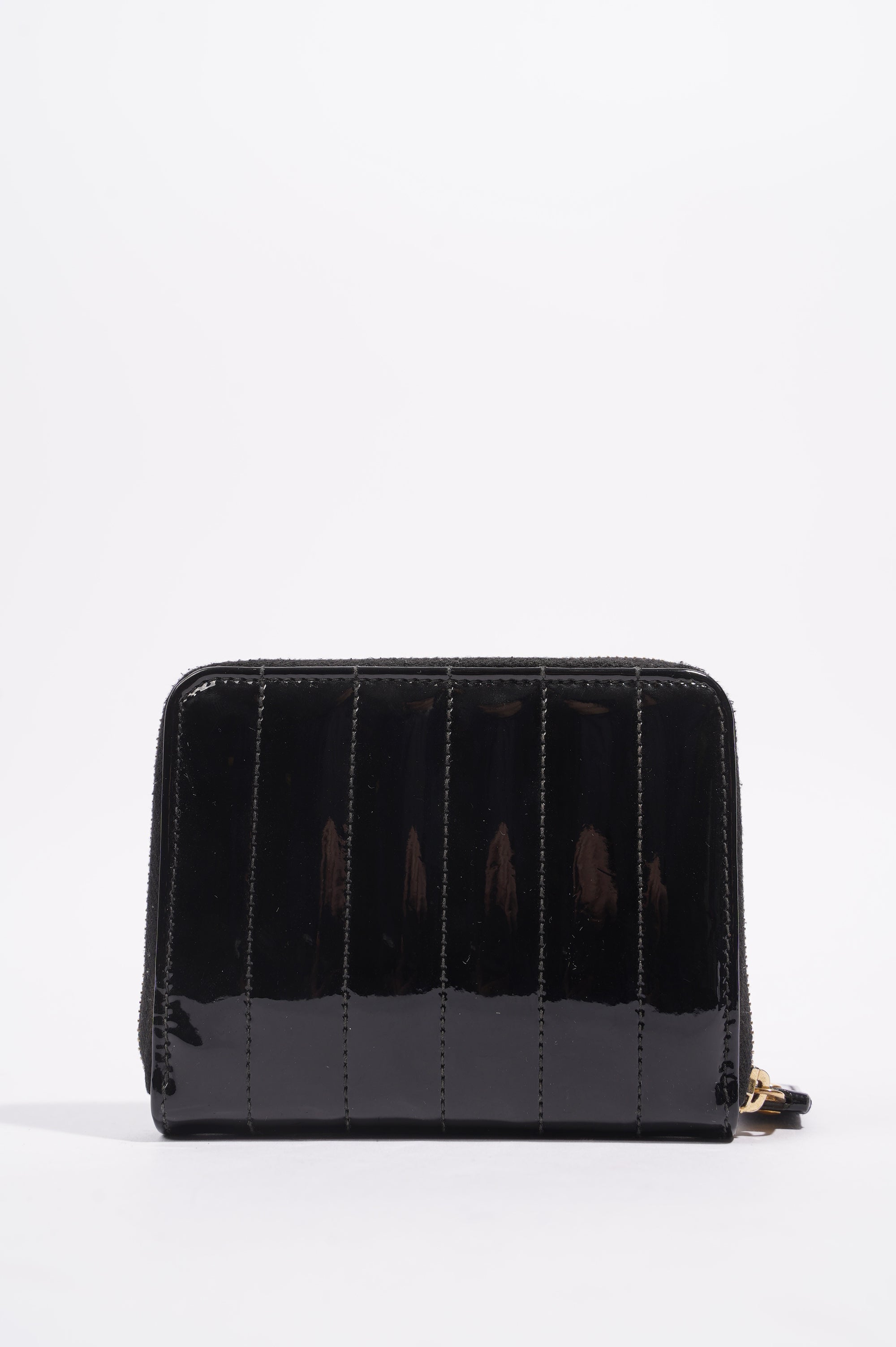 Saint Laurent Womens Zip Purse Patent Black