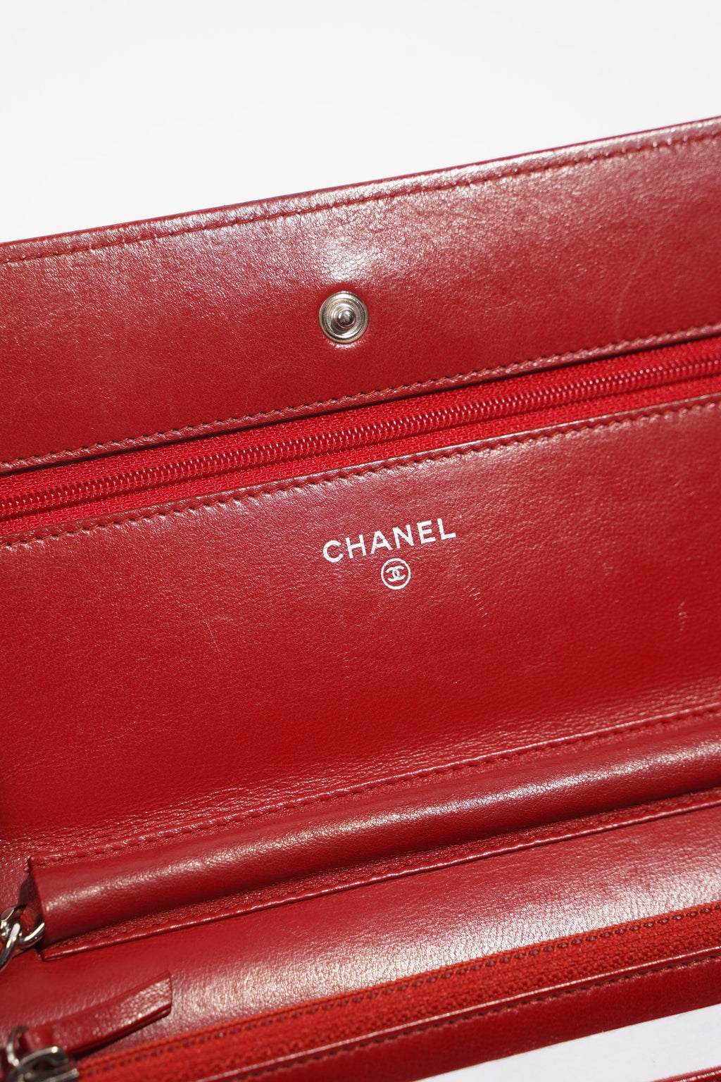 Chanel Womens Wallet On Chain Burgundy