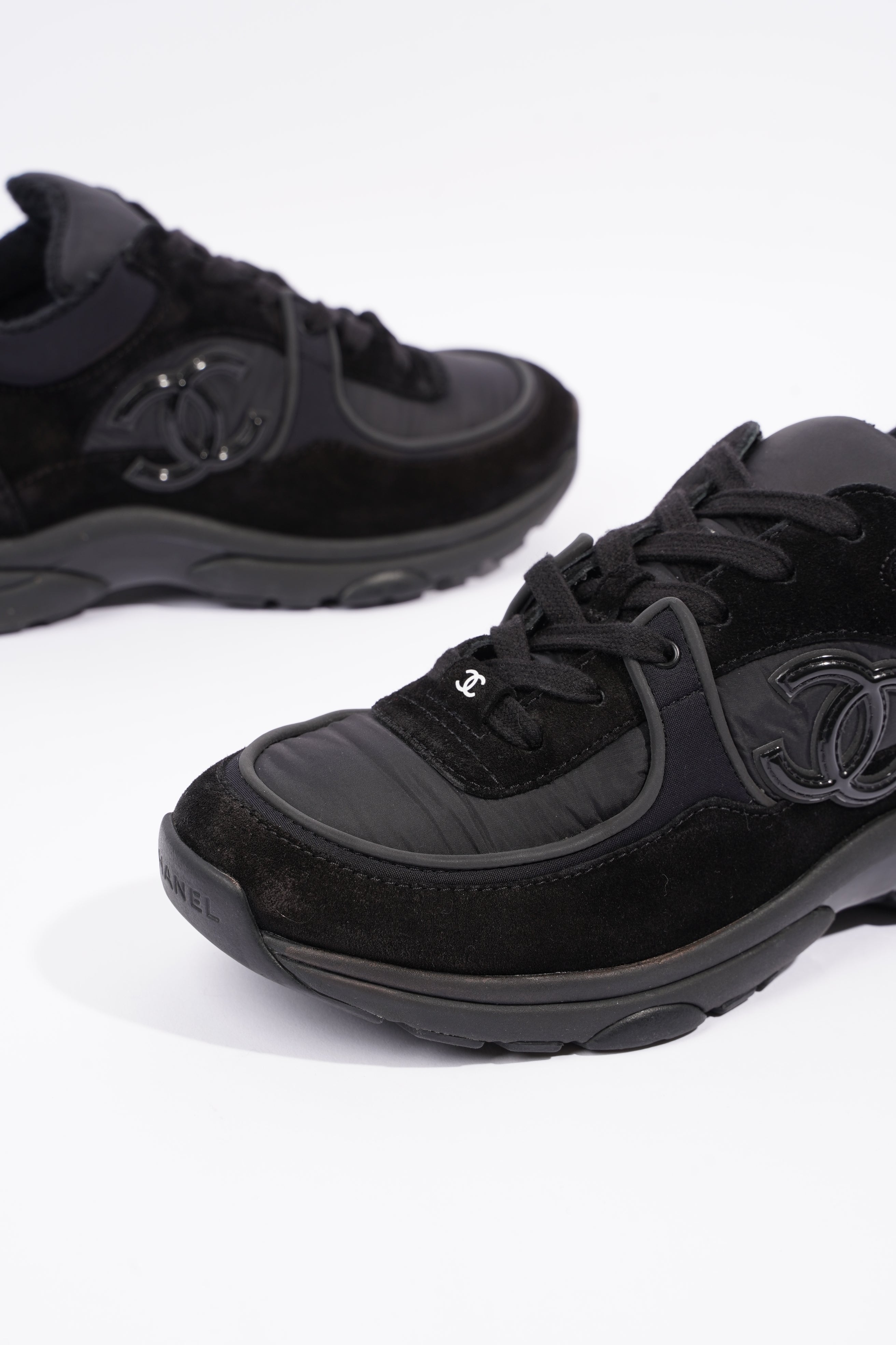 Chanel Womens Runners Black EU 38.5 / UK  5.5
