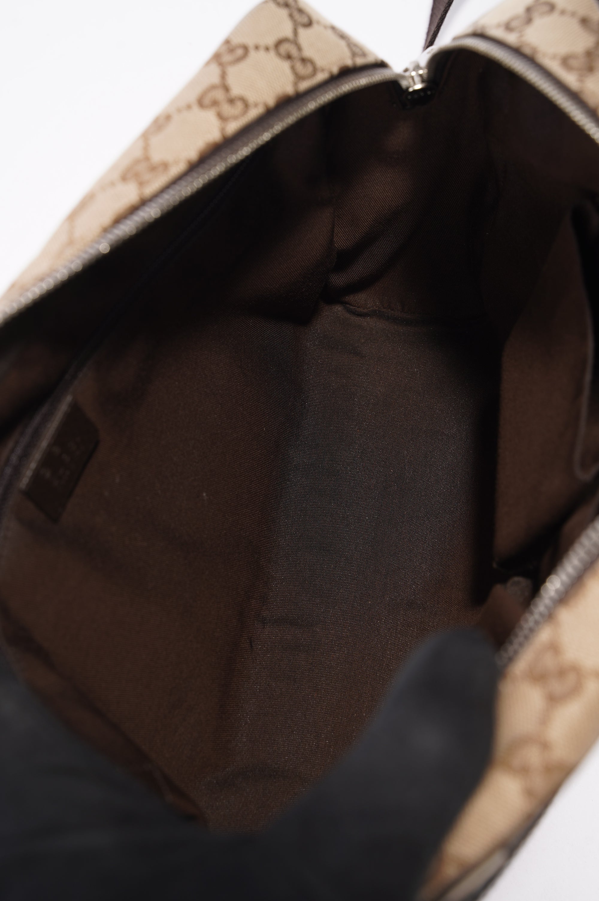 Gucci Mens Messenger Crossbody Bag Brown Canvas