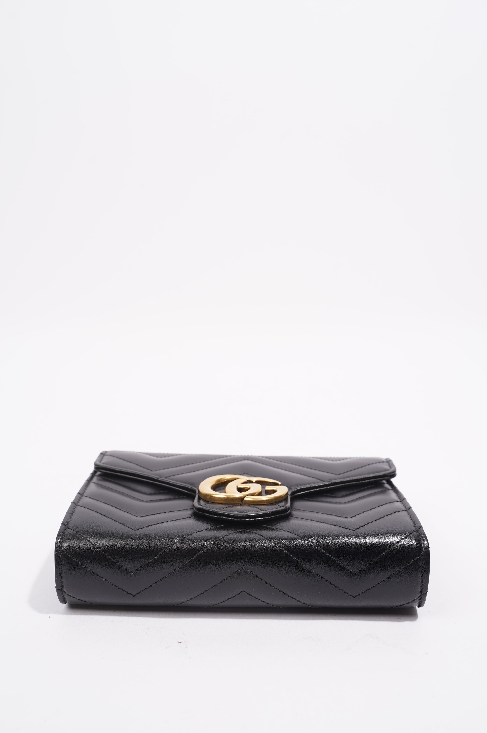 Gucci Womens GG Marmont Bag Black Matelasse Mini