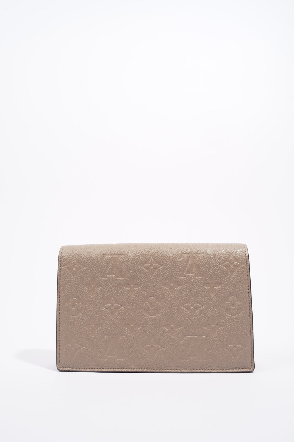 Louis Vuitton Womens Vavin Chain Wallet Beige Empreinte Leather