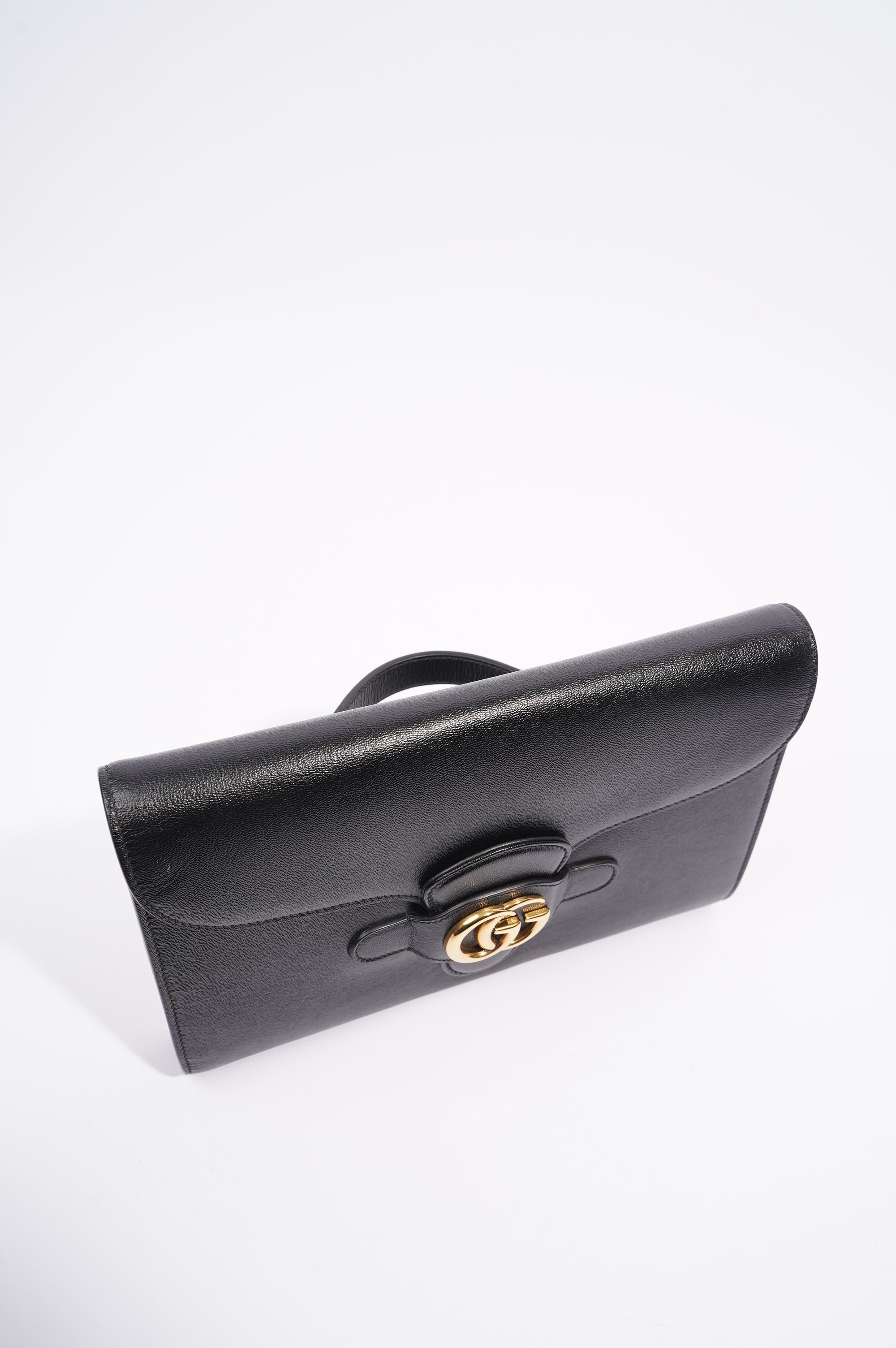 Gucci Womens Marmont Clutch Bag Black / Gold
