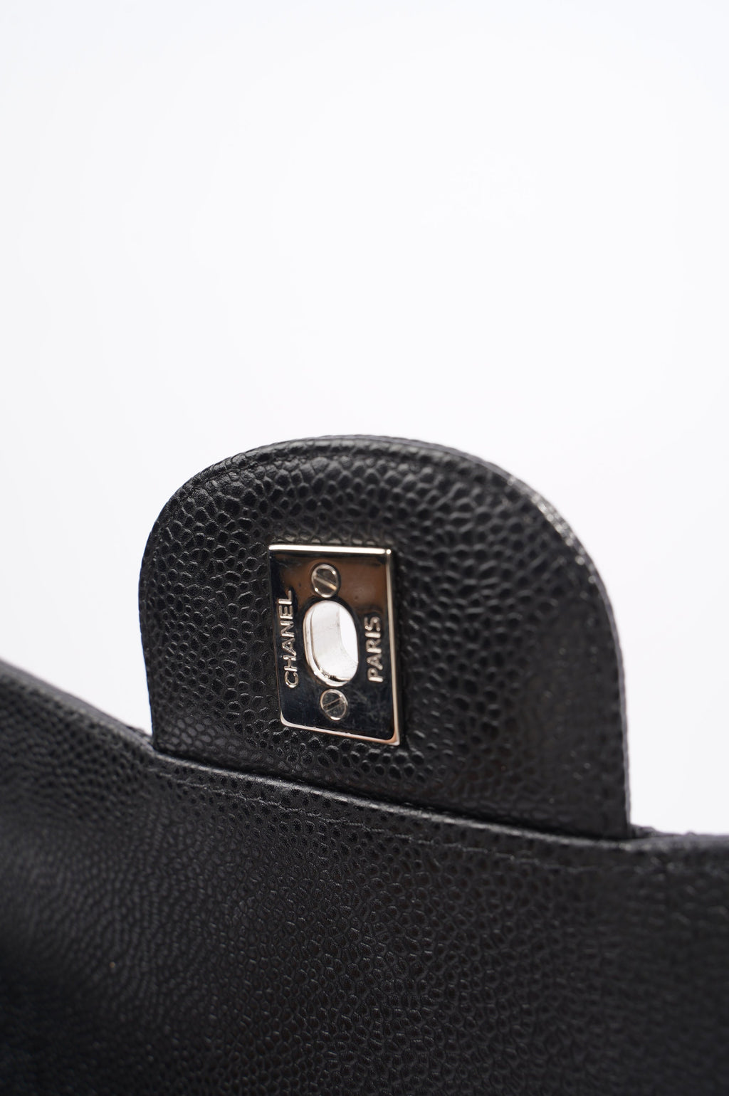 Chanel Womens Classic Flap Black Caviar Large