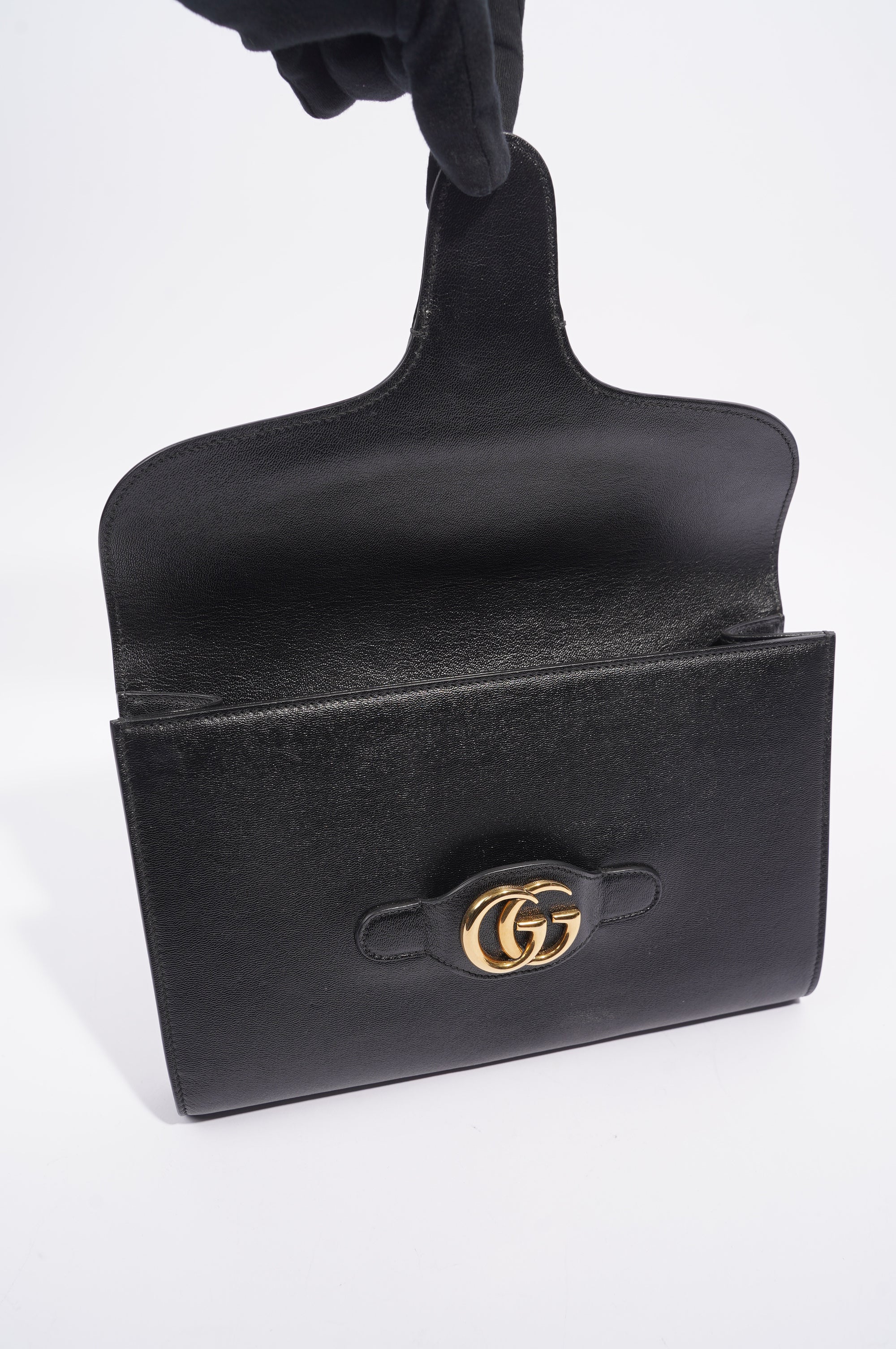 Gucci Womens Marmont Clutch Bag Black / Gold