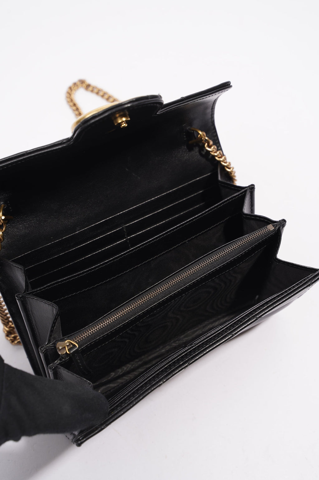 Gucci Womens GG Marmont Bag Black Matelasse Mini