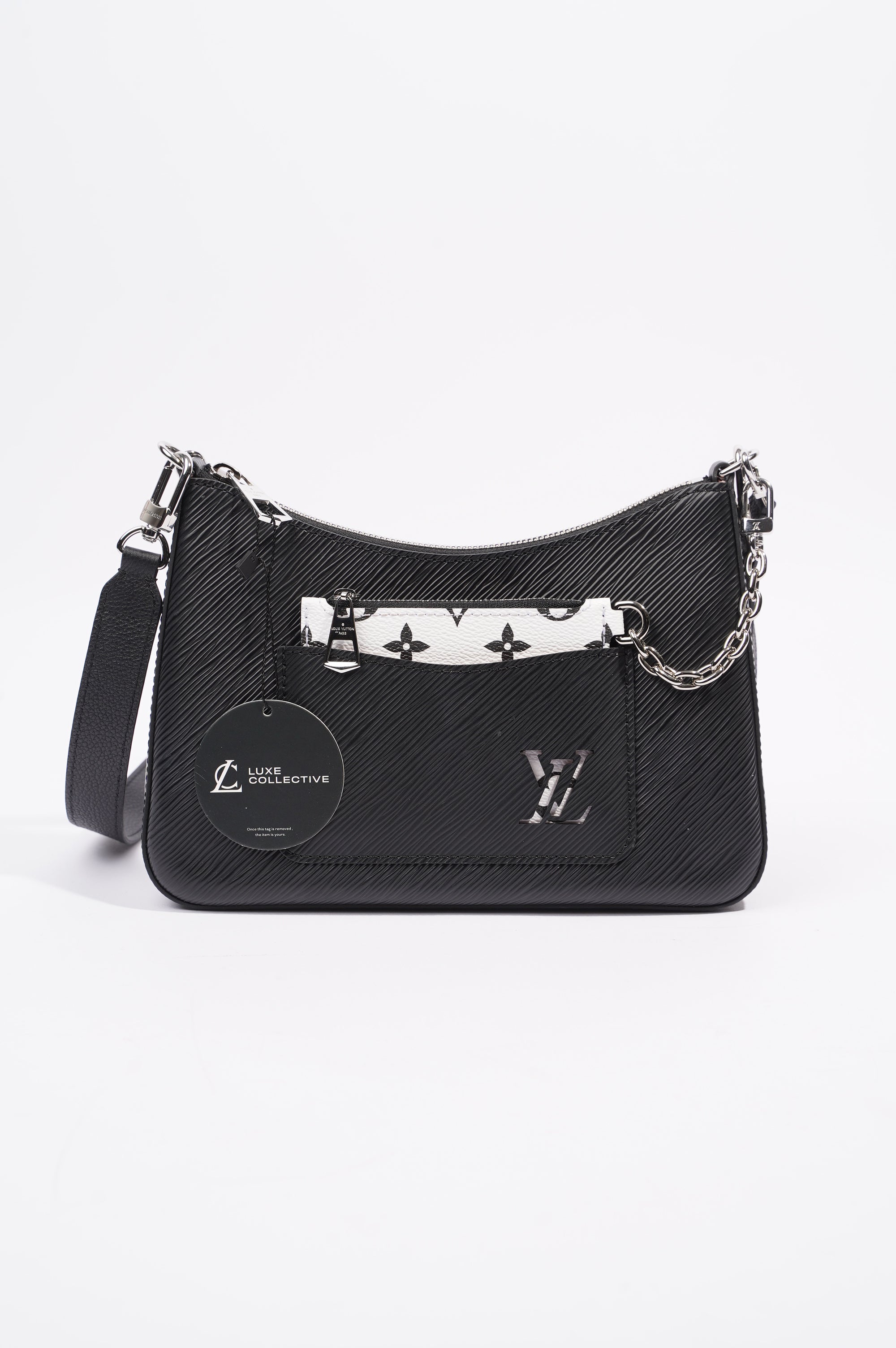 Louis Vuitton Womens Marelle Bag Black Epi Leather