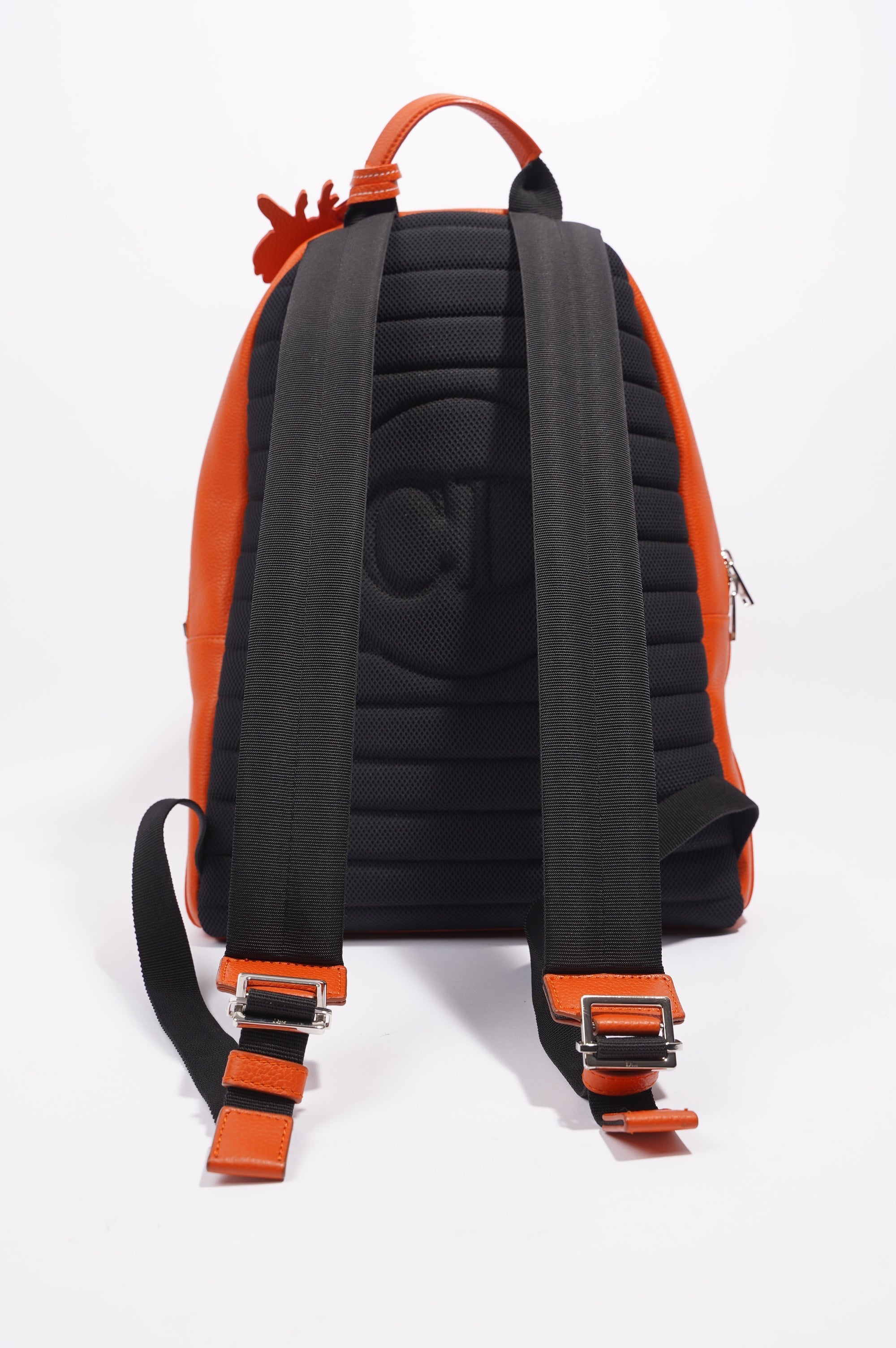 Christian Dior Atelier Backpack Orange Leather